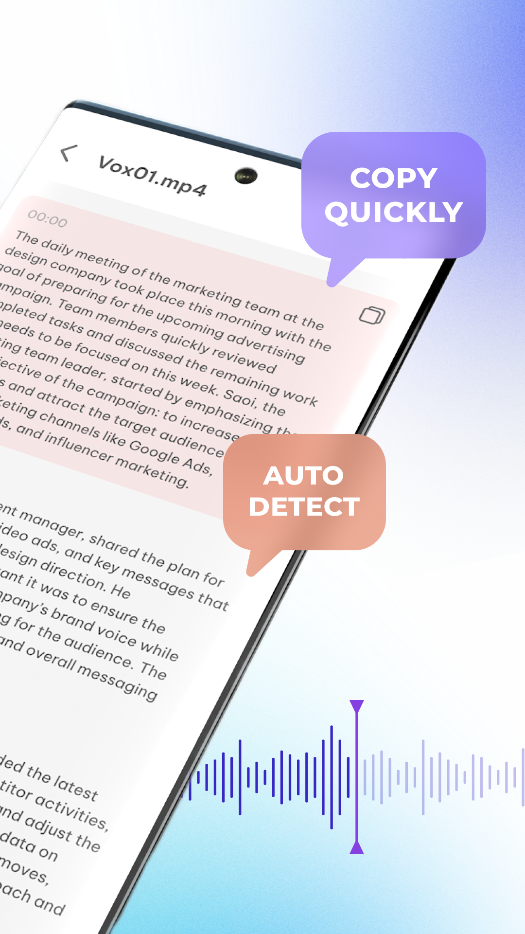 اسکرین شات 2 برنامه Voice Recorder & AI Transcribe