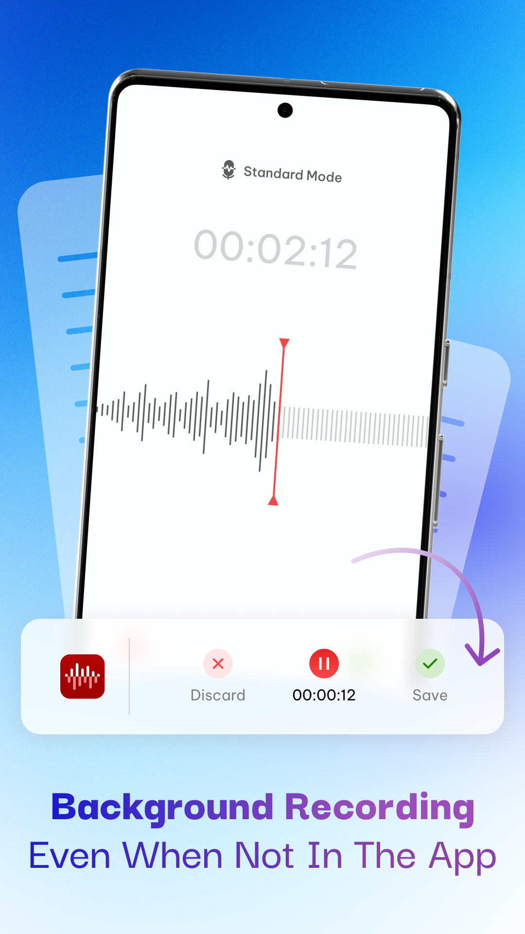 اسکرین شات 3 برنامه Voice Recorder & AI Transcribe