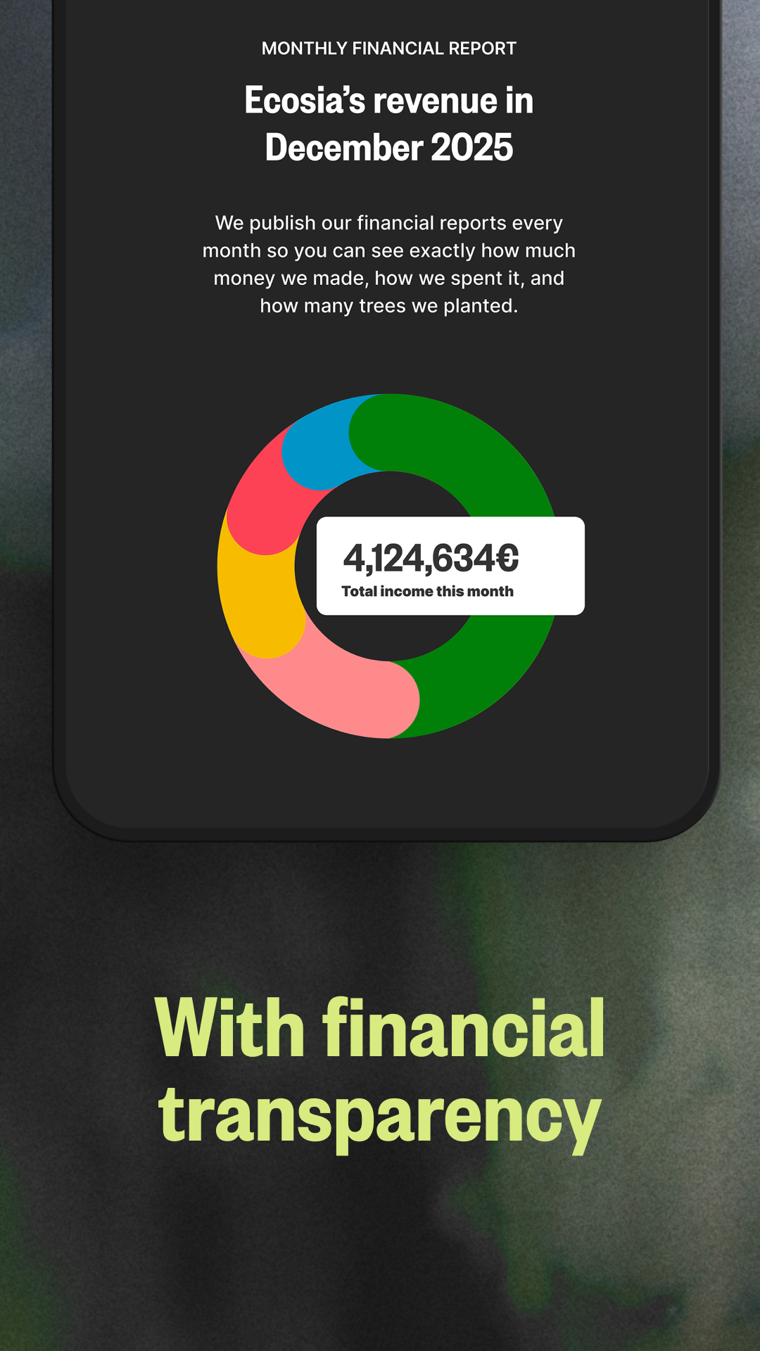 اسکرین شات 6 برنامه Ecosia: Search to plant trees