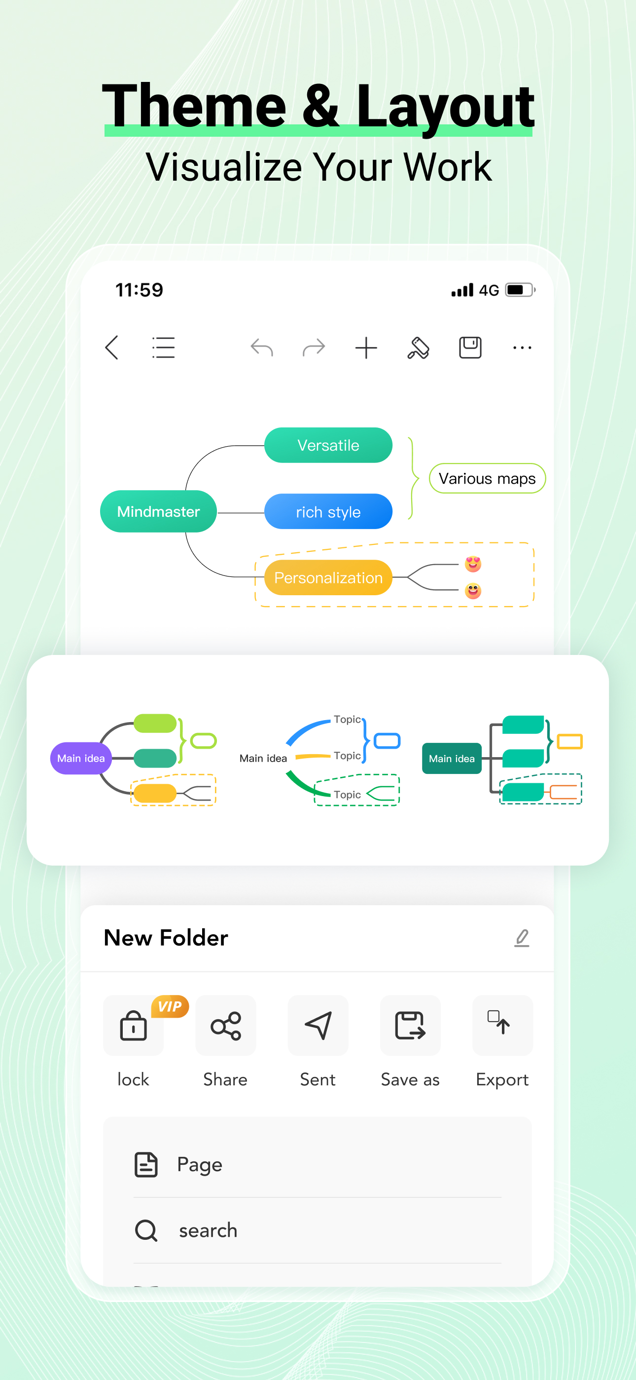 اسکرین شات 5 برنامه EdrawMind: AI Mind map & Note