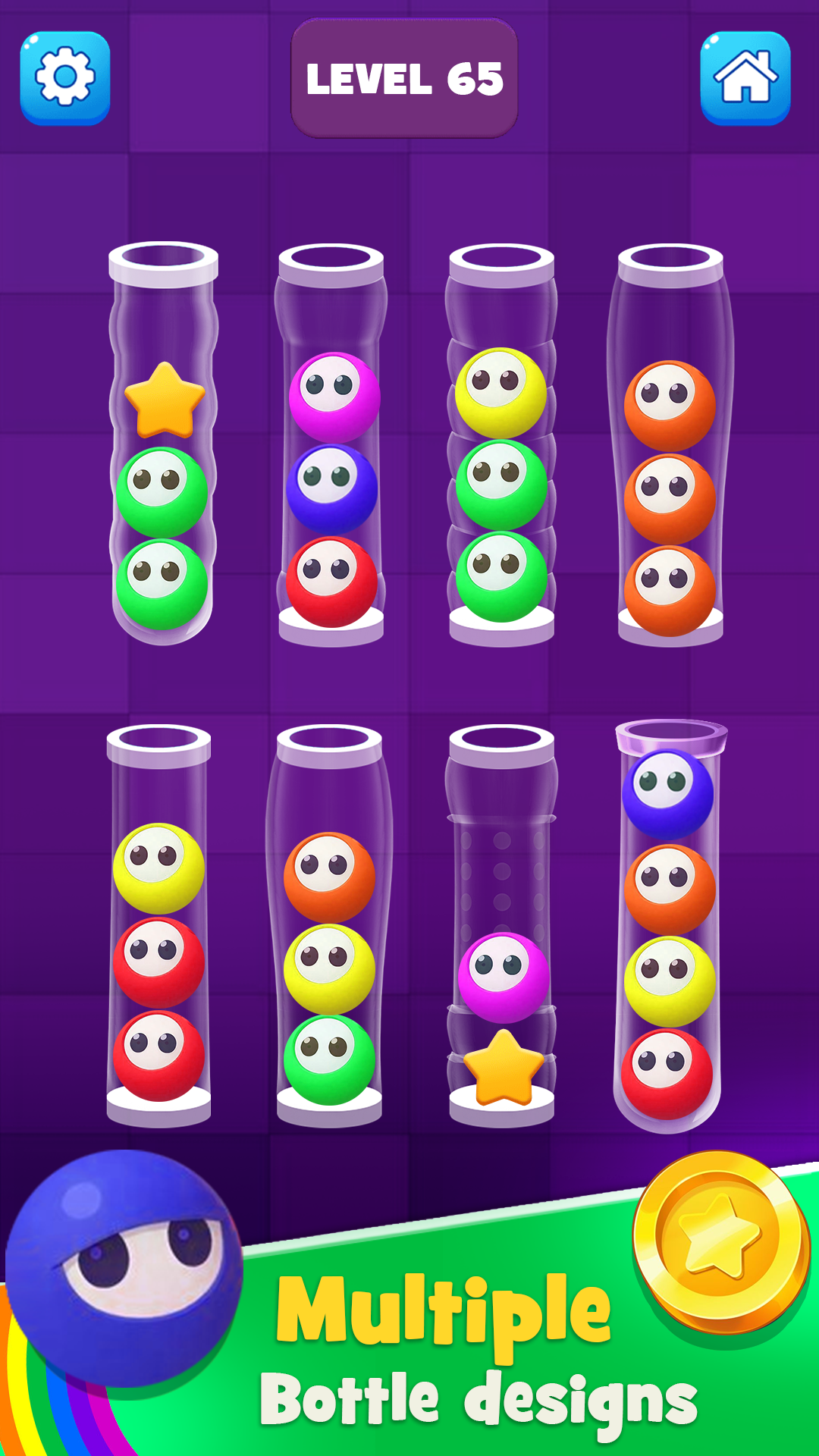 اسکرین شات 3 بازی Color Puzzle Games Ball Sort