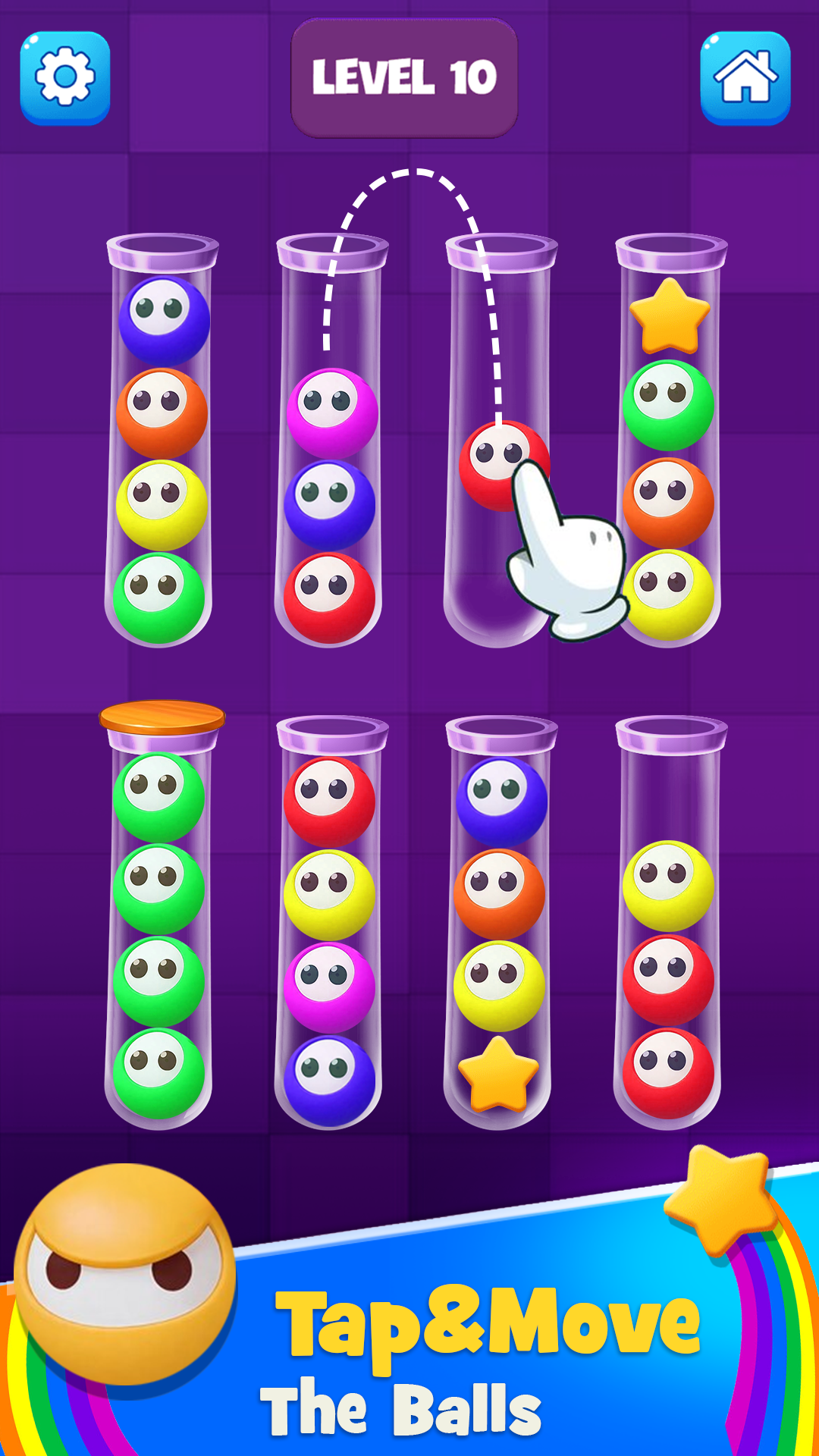 اسکرین شات 2 بازی Color Puzzle Games Ball Sort