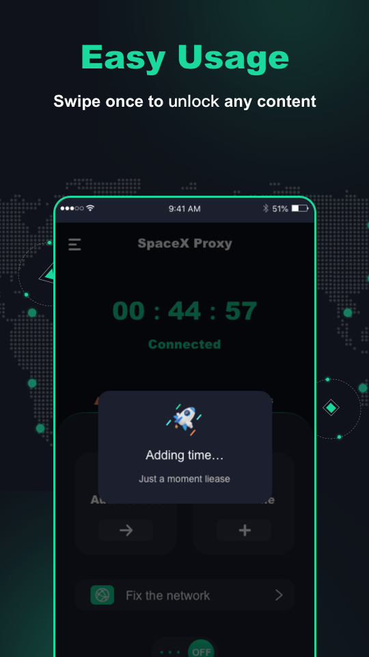 اسکرین شات 4 برنامه SpaceX Proxy - Safer & Private