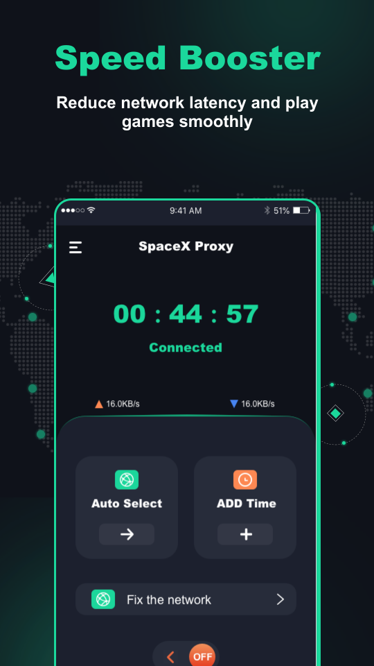 اسکرین شات 3 برنامه SpaceX Proxy - Safer & Private