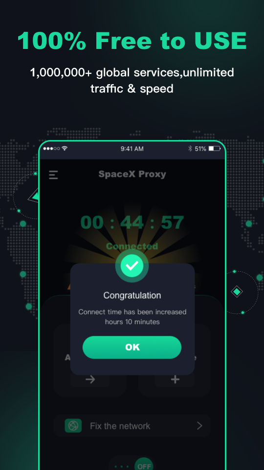 اسکرین شات 5 برنامه SpaceX Proxy - Safer & Private