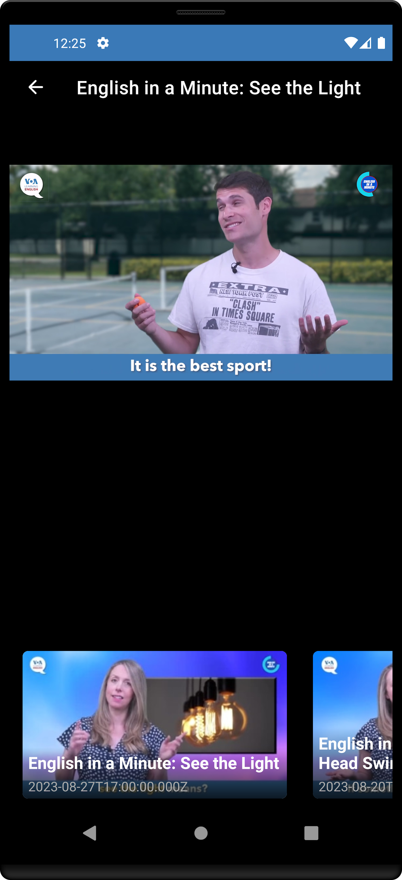 اسکرین شات 4 برنامه VOA Learning English