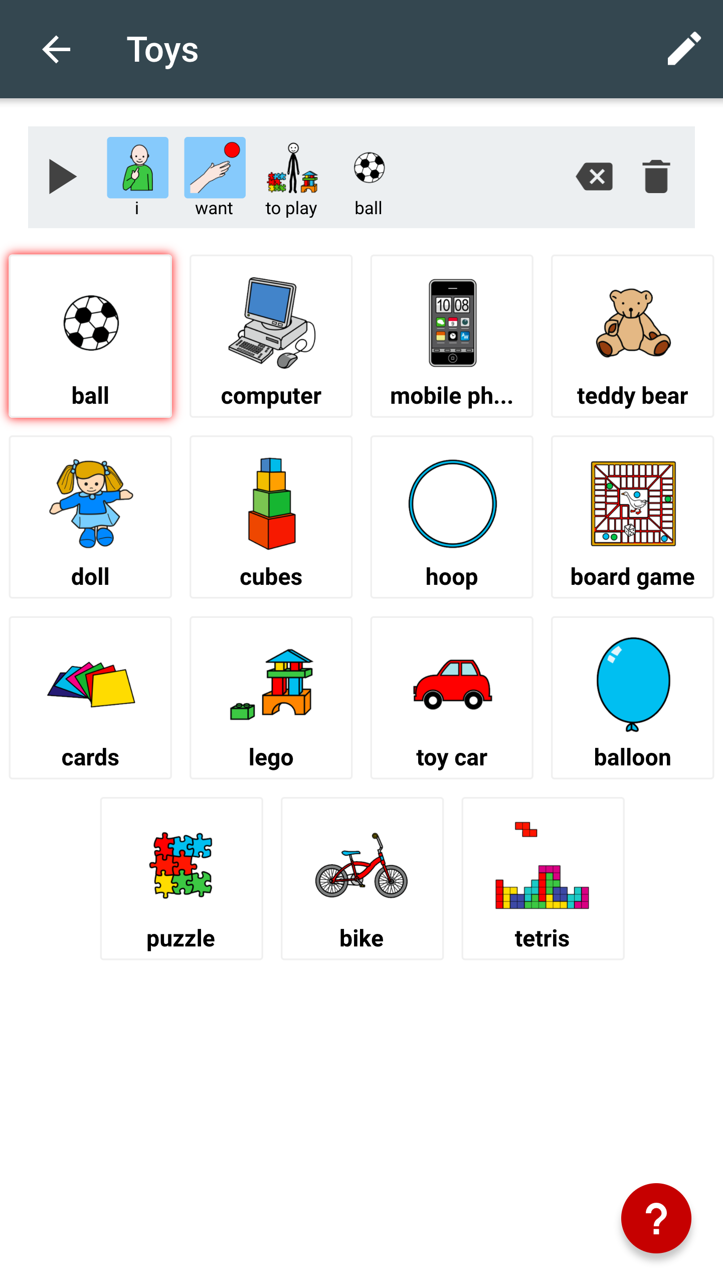 اسکرین شات 1 برنامه SymboTalk - AAC Talker
