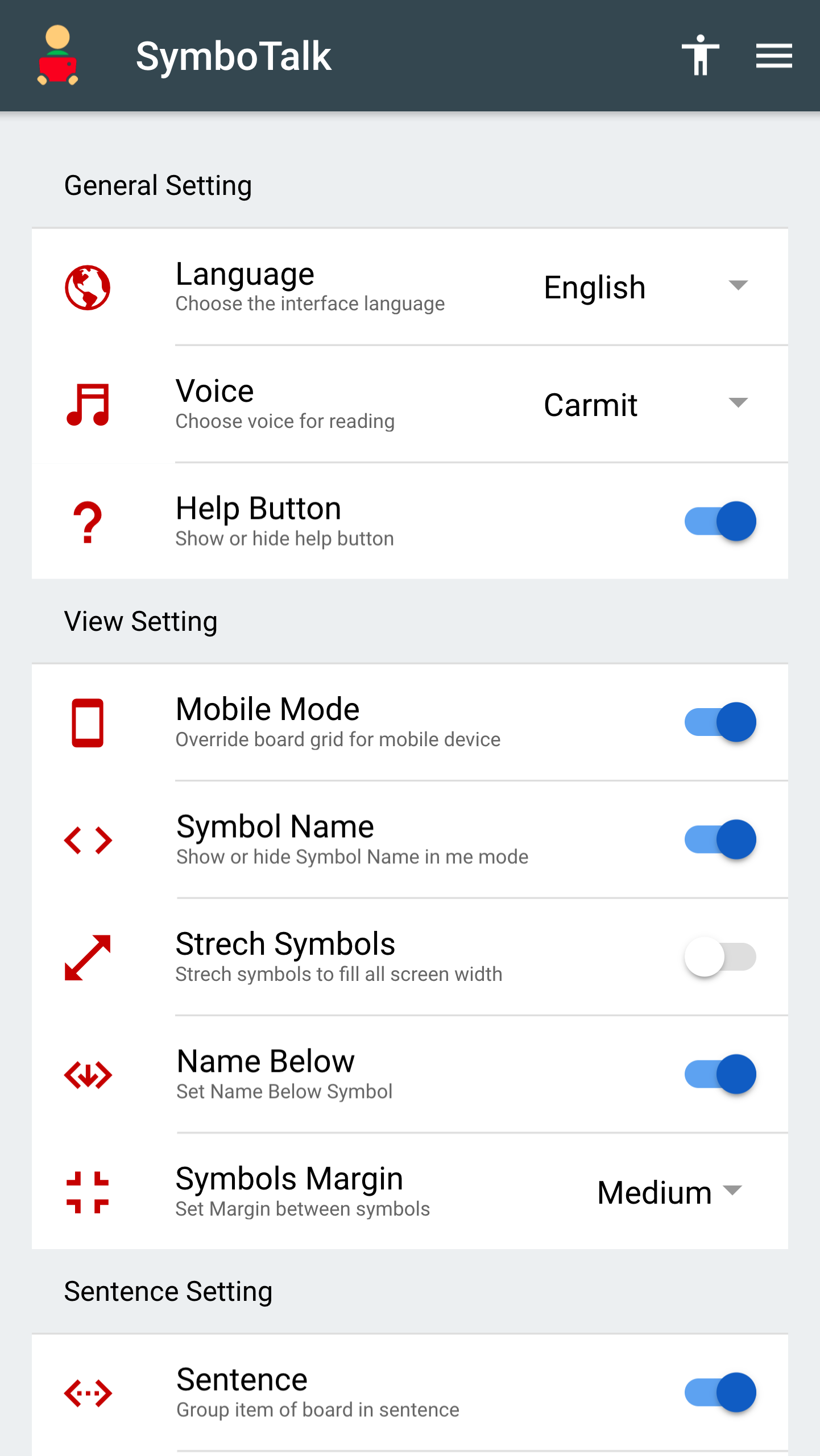اسکرین شات 8 برنامه SymboTalk - AAC Talker