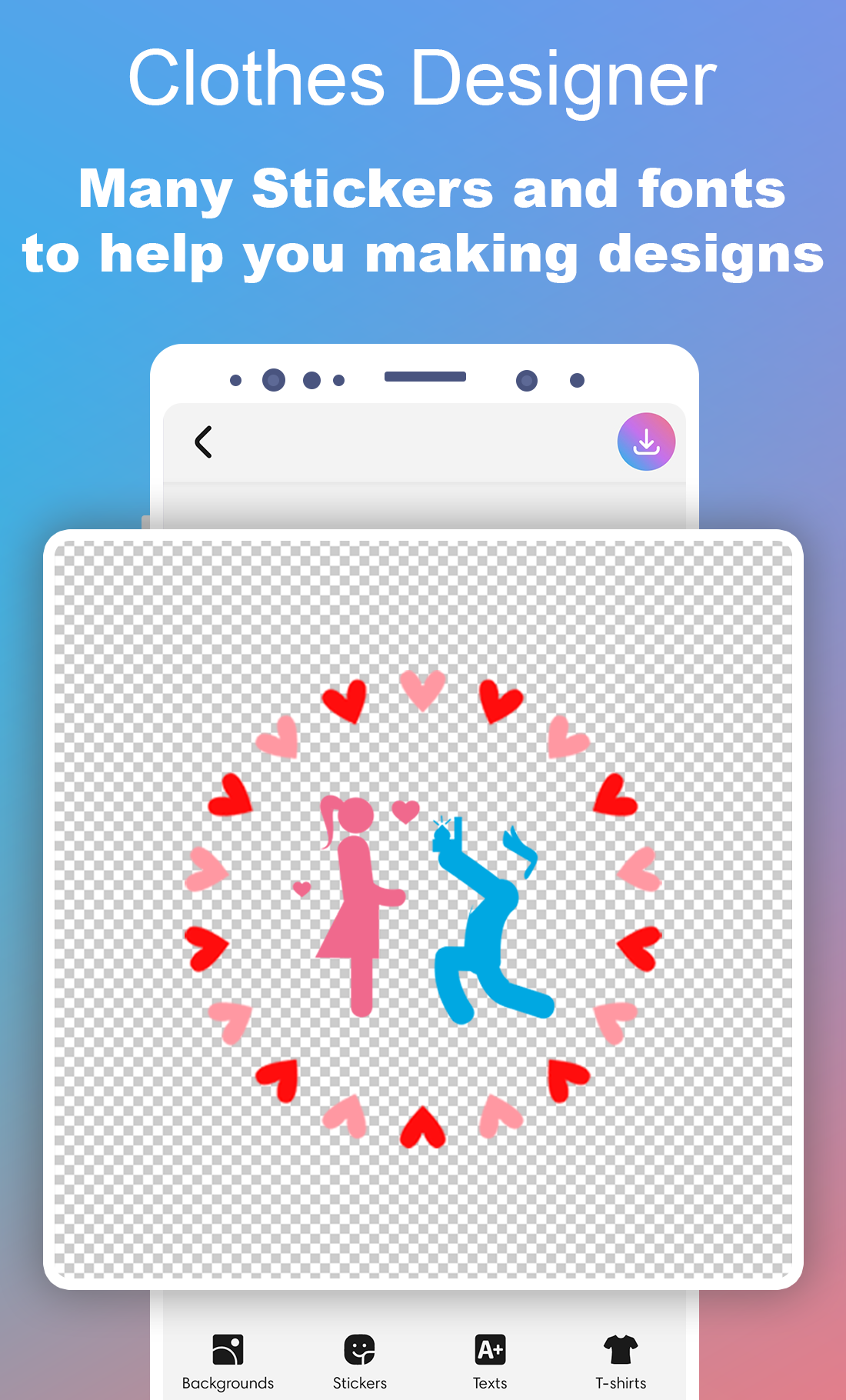 اسکرین شات 2 برنامه T-shirt Design - Custom Shirts