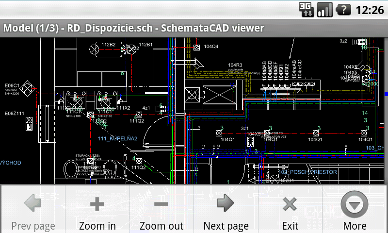 اسکرین شات 2 برنامه SchemataCAD viewer DWG/DXF
