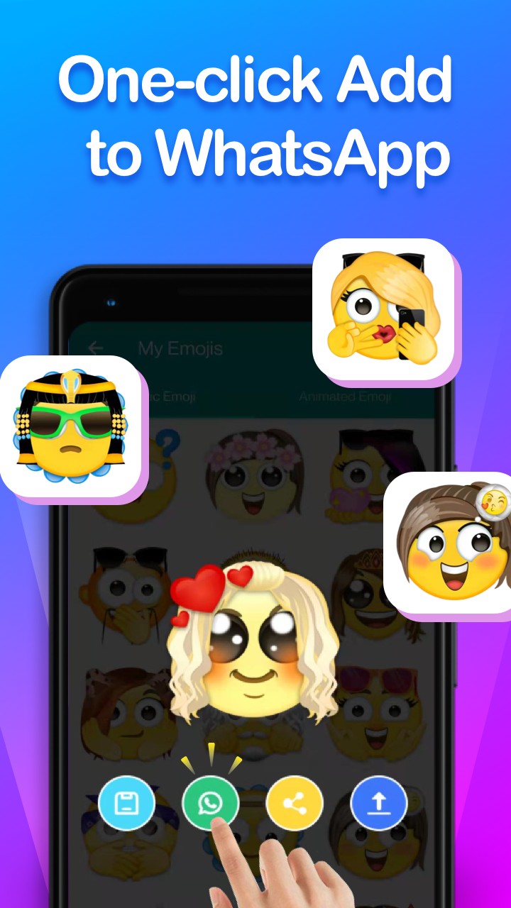 اسکرین شات 5 برنامه Emoji Maker- Personal Animated