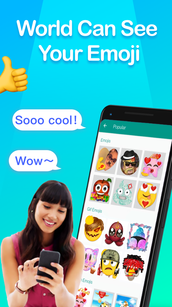 اسکرین شات 4 برنامه Emoji Maker- Personal Animated