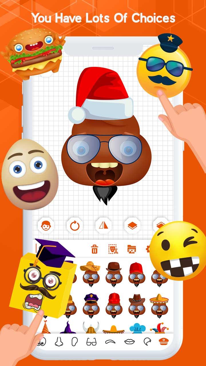 اسکرین شات 3 برنامه Emoji Maker - Customize Emoji