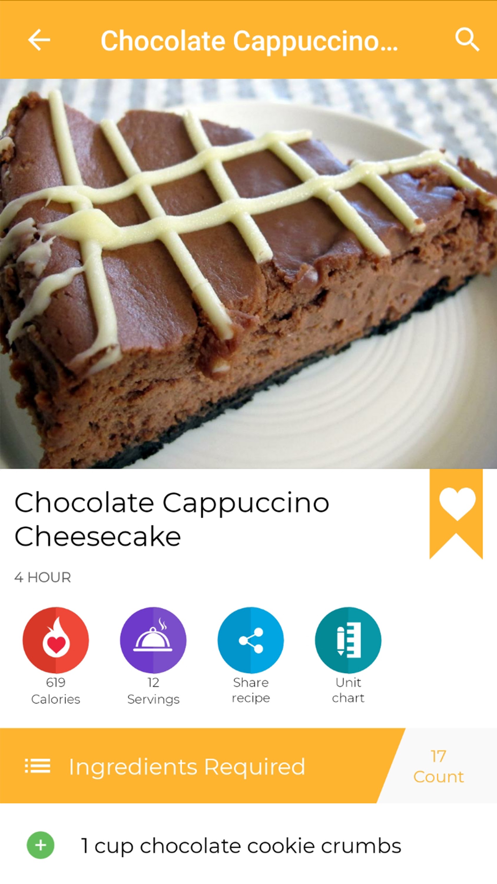 اسکرین شات 8 برنامه Chocolate Recipes:Cake Recipes