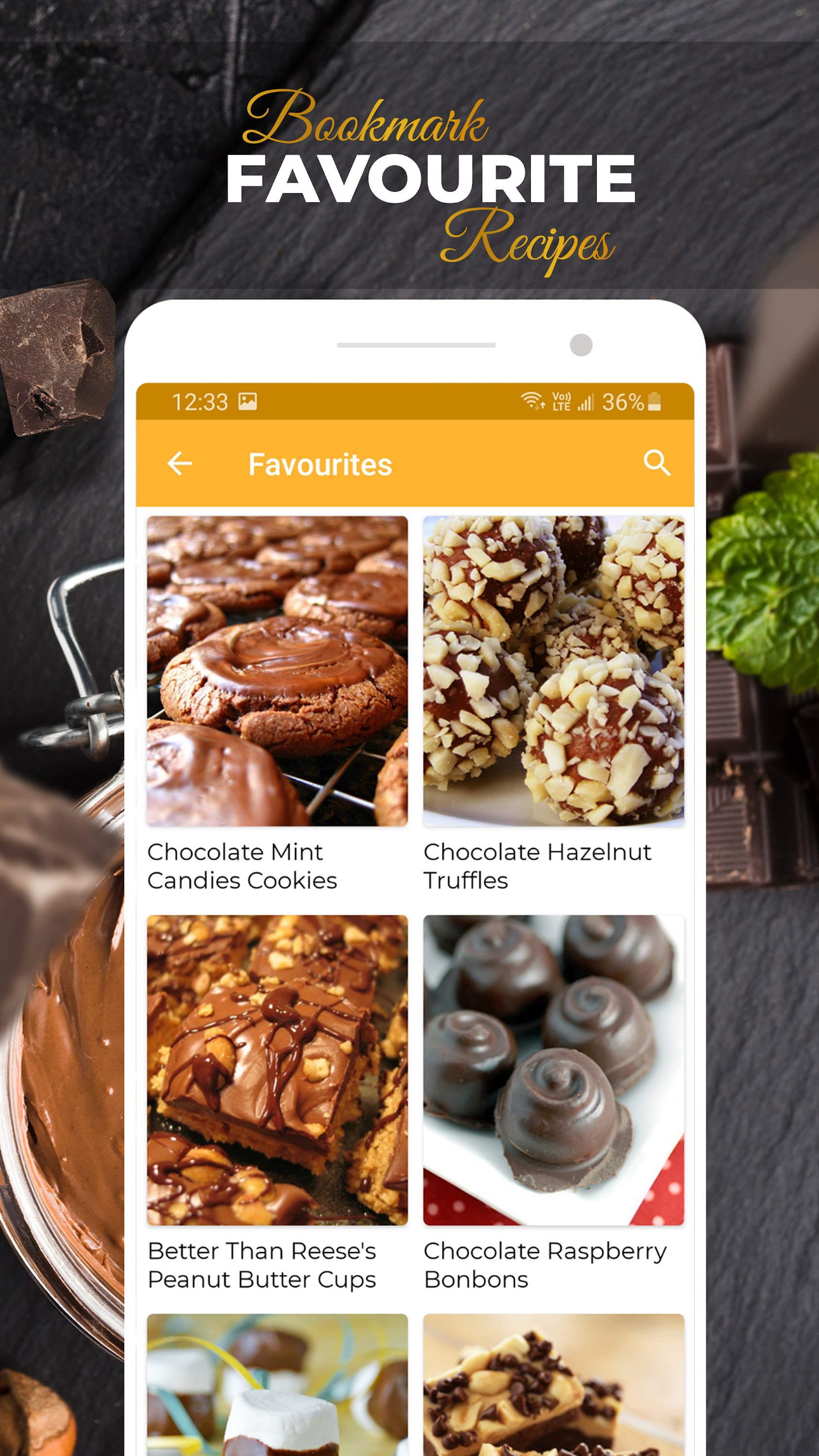 اسکرین شات 3 برنامه Chocolate Recipes:Cake Recipes
