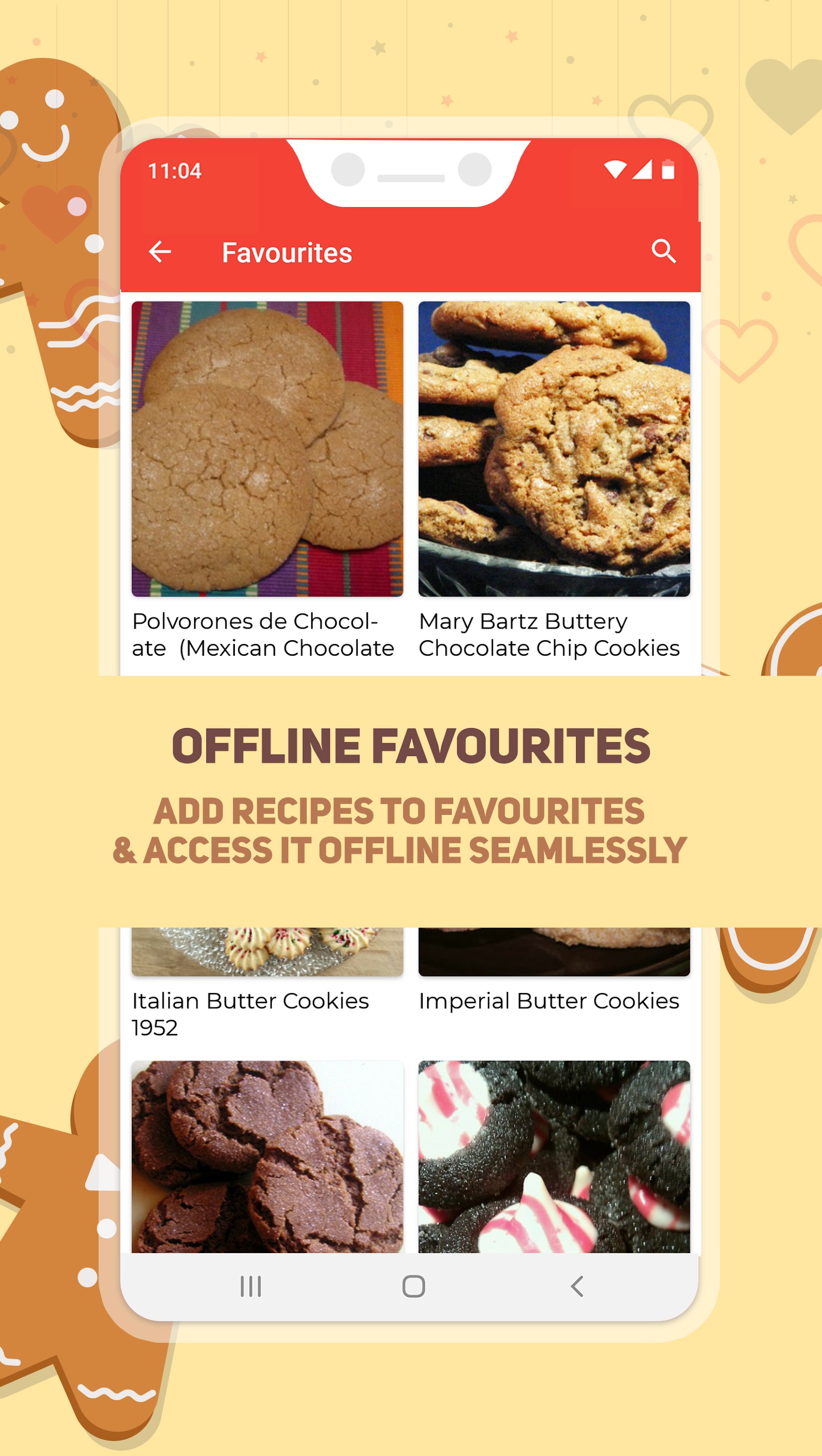 اسکرین شات 5 برنامه Cookies and Brownies Recipes
