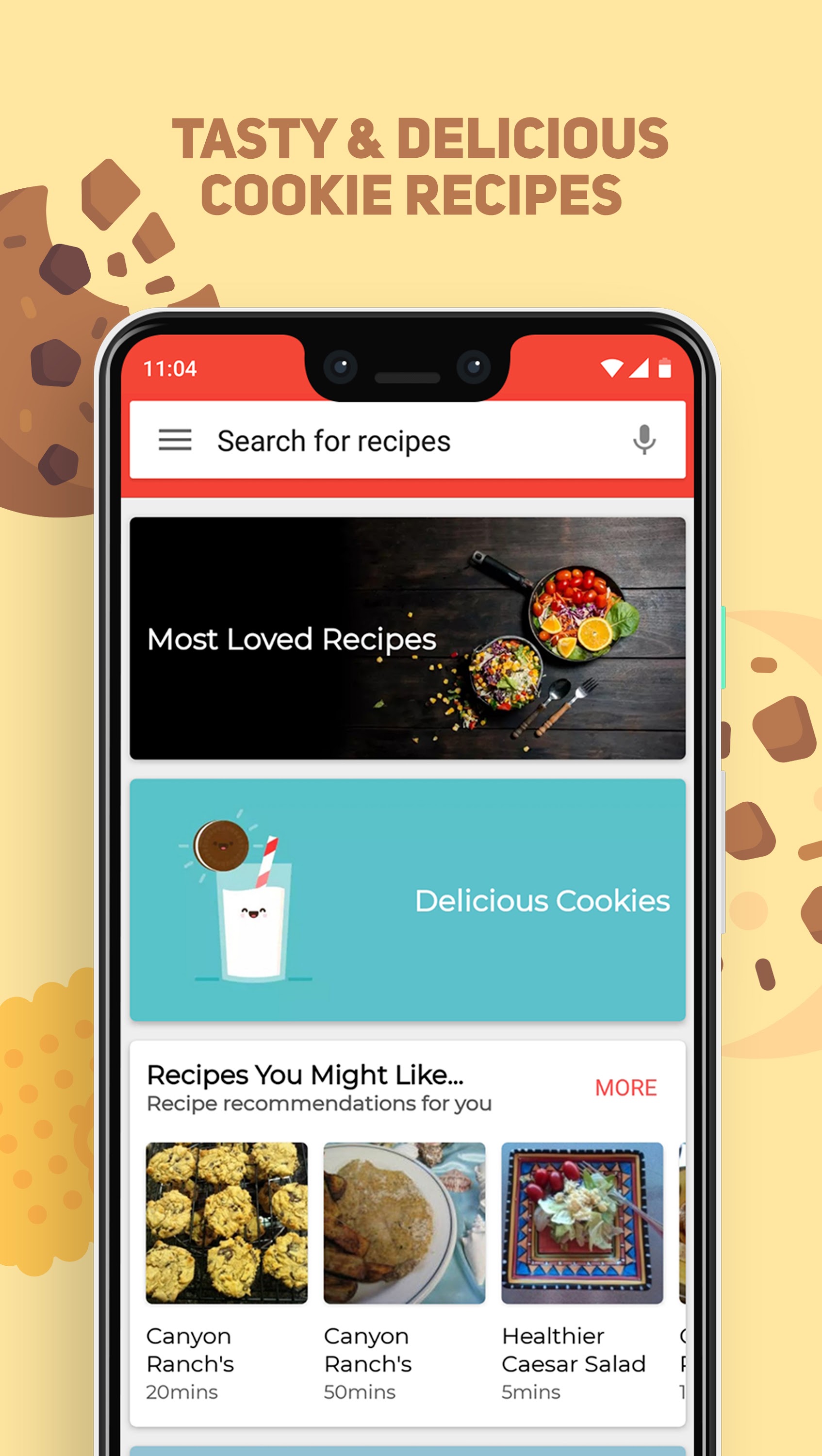 اسکرین شات 1 برنامه Cookies and Brownies Recipes