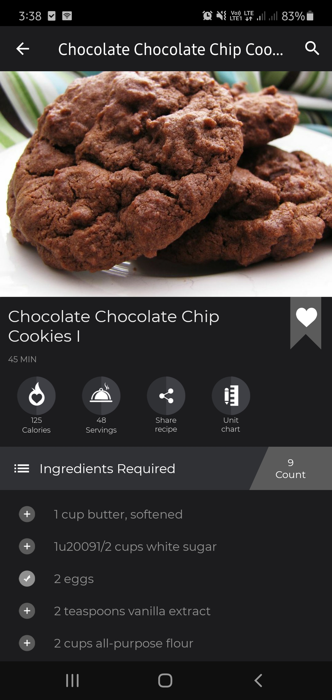 اسکرین شات 6 برنامه Cookies and Brownies Recipes