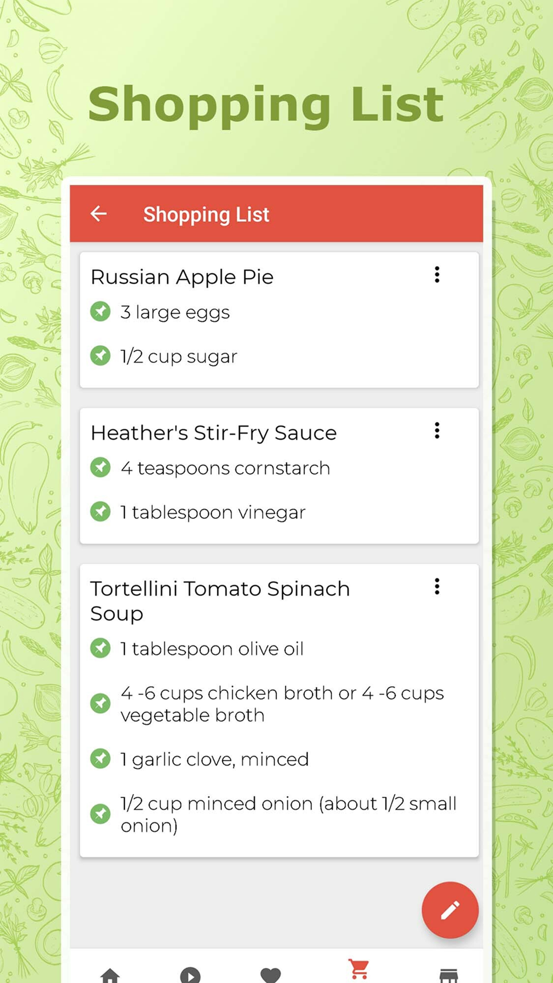 اسکرین شات 6 برنامه Healthy Recipes Cookbook App