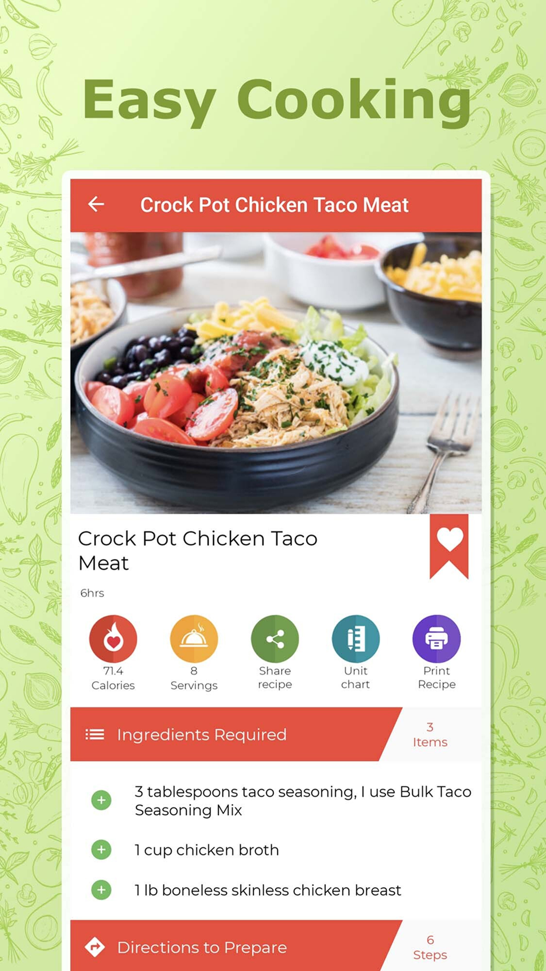 اسکرین شات 2 برنامه Healthy Recipes Cookbook App