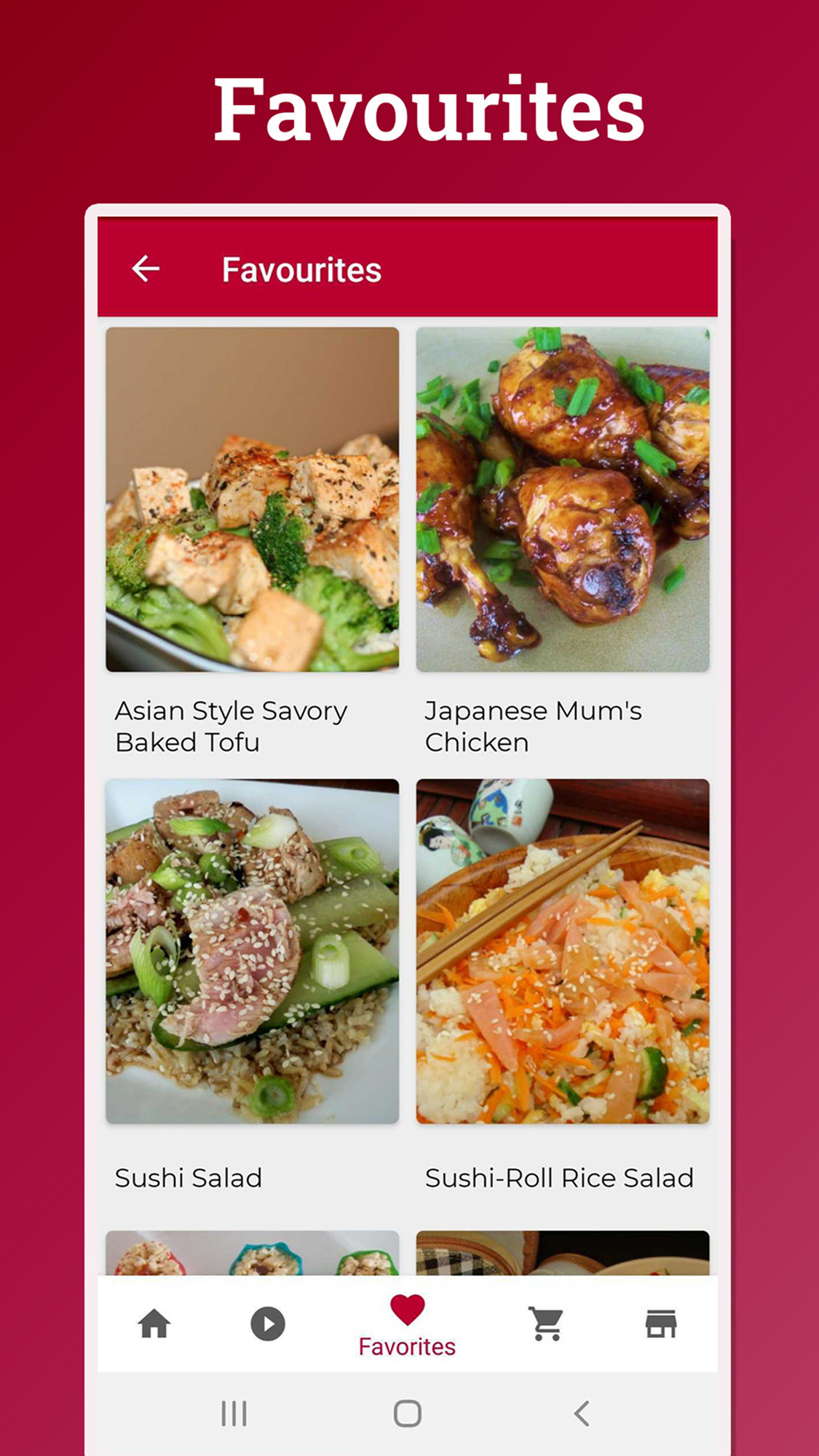 اسکرین شات 4 برنامه Japanese Recipes: Cookbook App