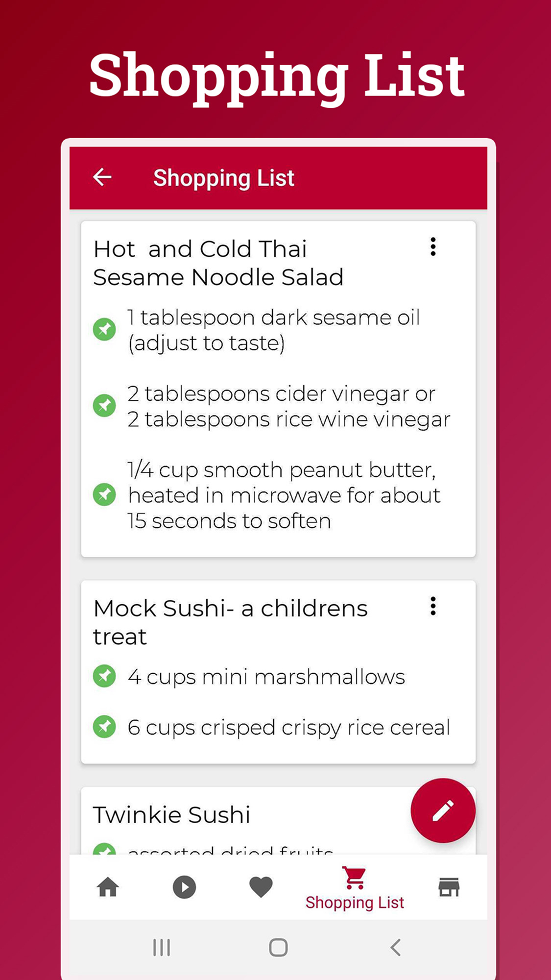 اسکرین شات 5 برنامه Japanese Recipes: Cookbook App