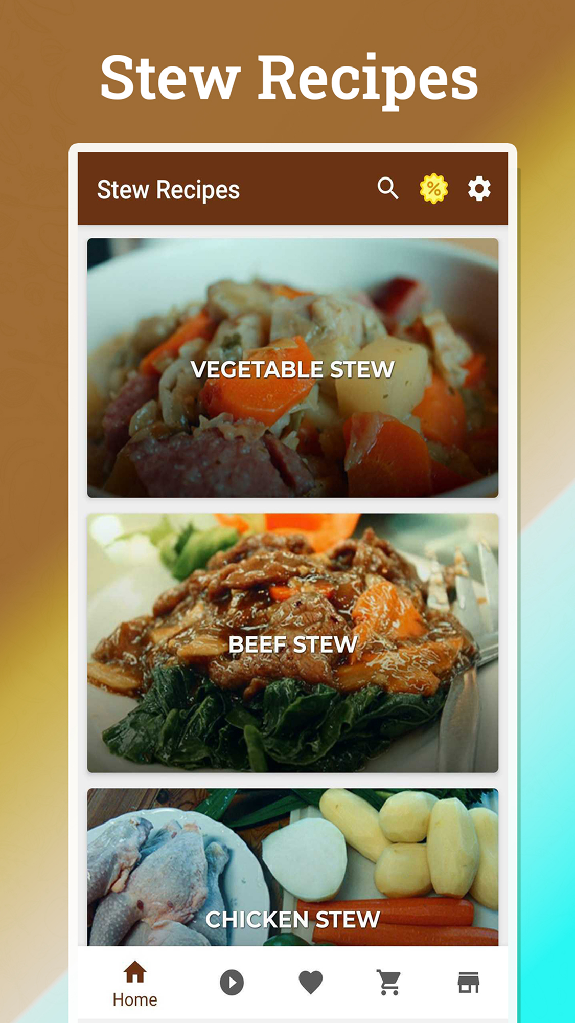 اسکرین شات 1 برنامه Stew Recipes: Crock Pot Meals