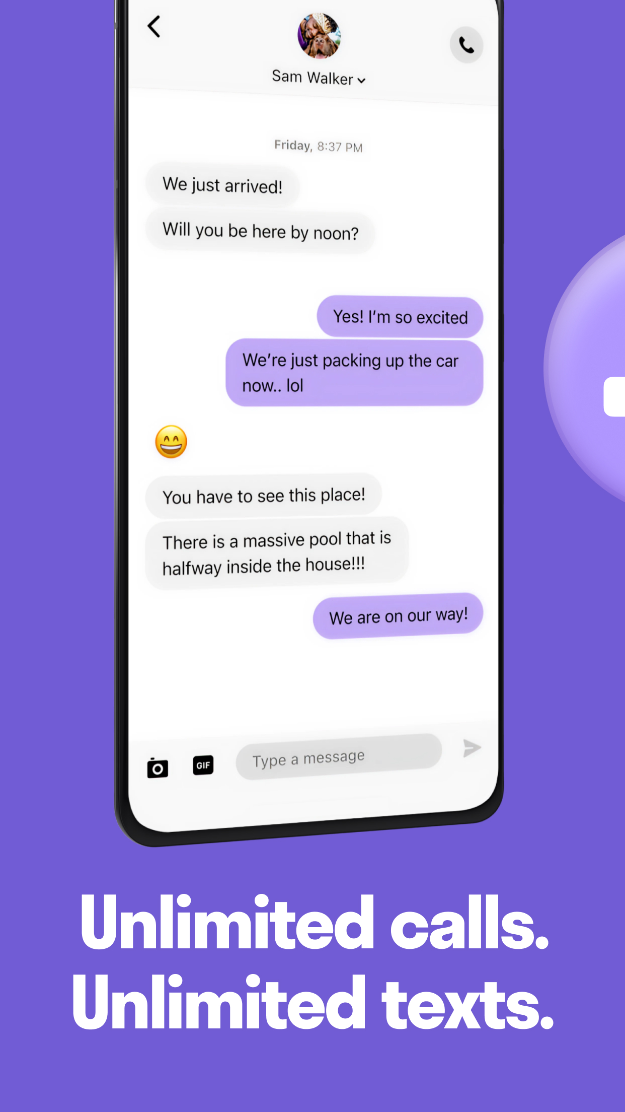 اسکرین شات 3 برنامه TextNow: Call + Text Unlimited