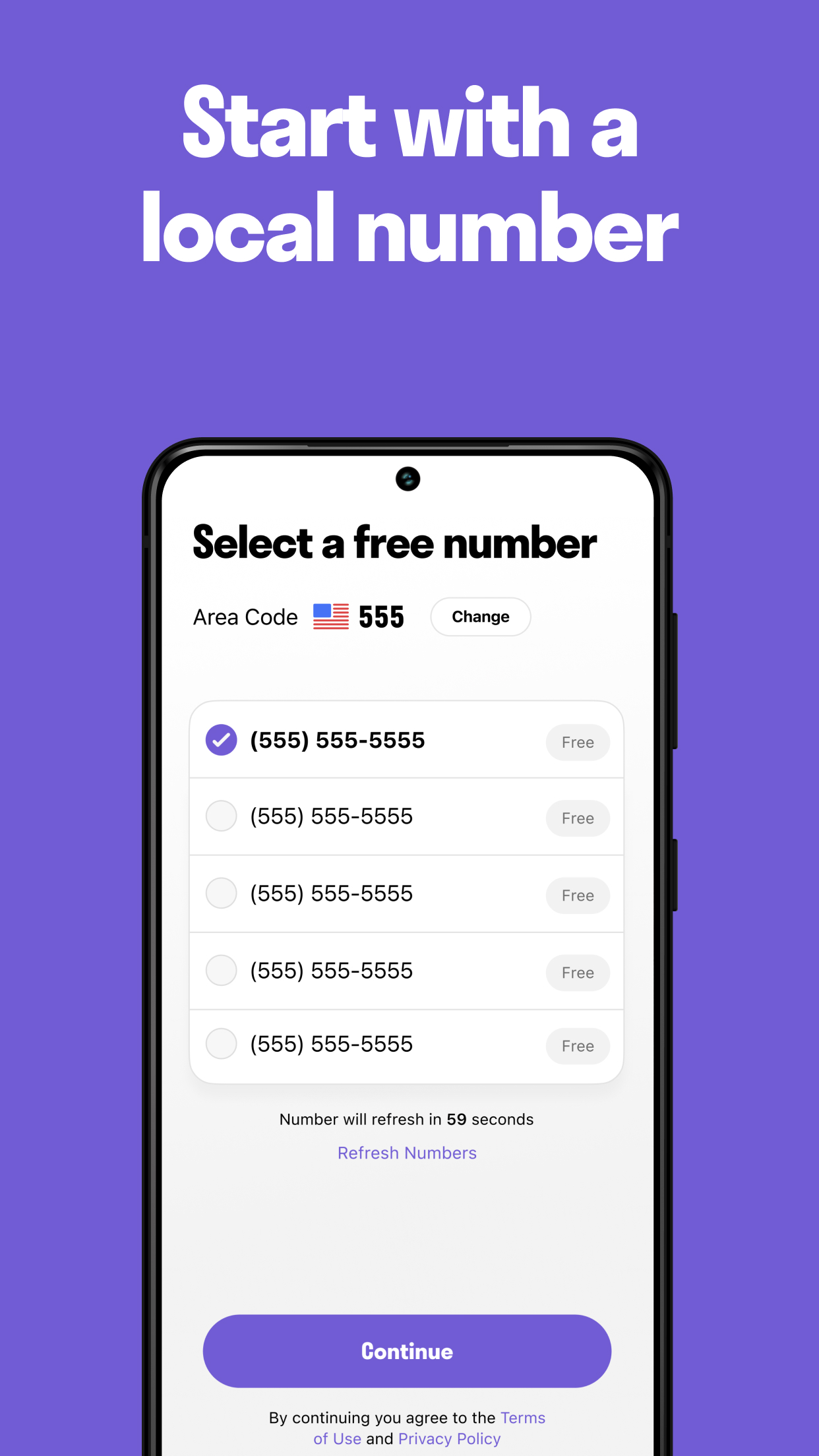 اسکرین شات 2 برنامه TextNow: Call + Text Unlimited