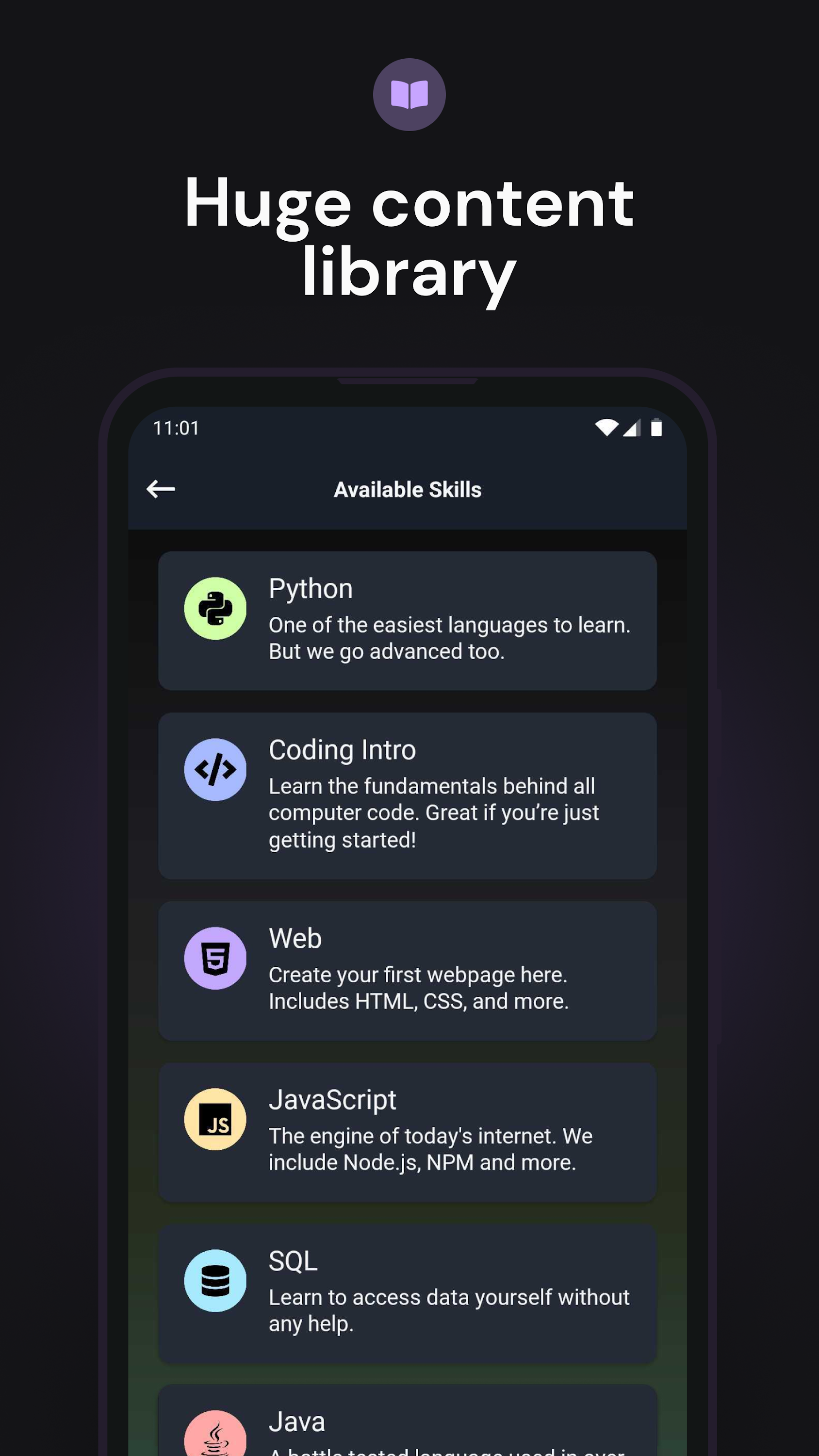 اسکرین شات 4 برنامه Enki: Learn to code