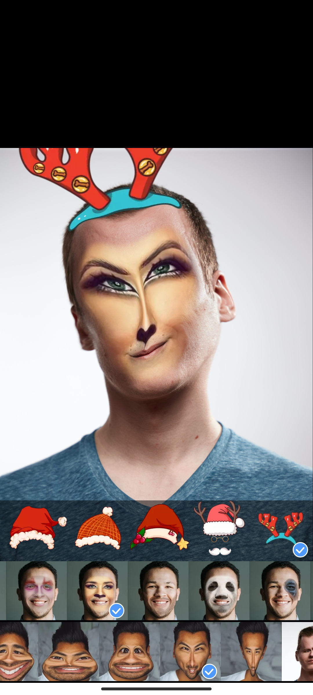 اسکرین شات 6 برنامه FaceWarpCamera:Face Changer