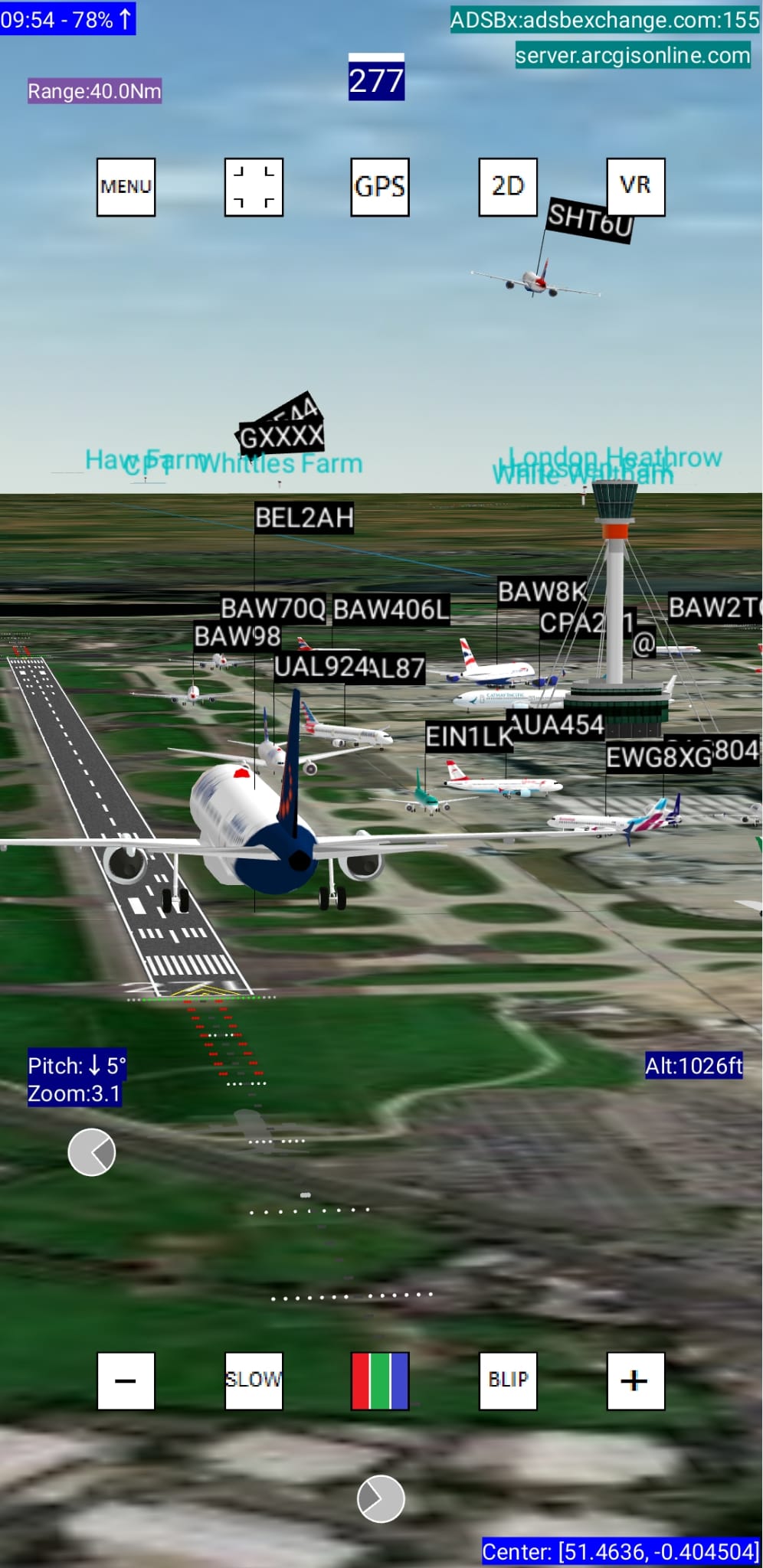 اسکرین شات 6 برنامه ADSB Flight Tracker