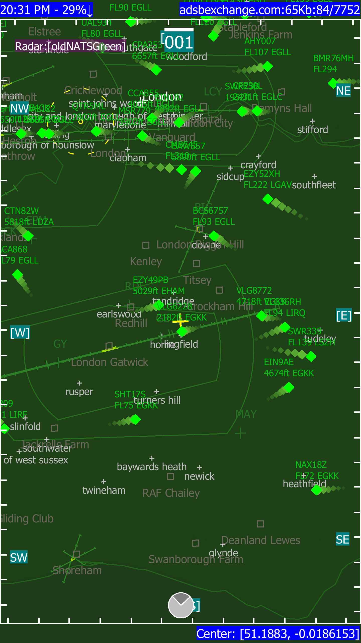اسکرین شات 5 برنامه ADSB Flight Tracker