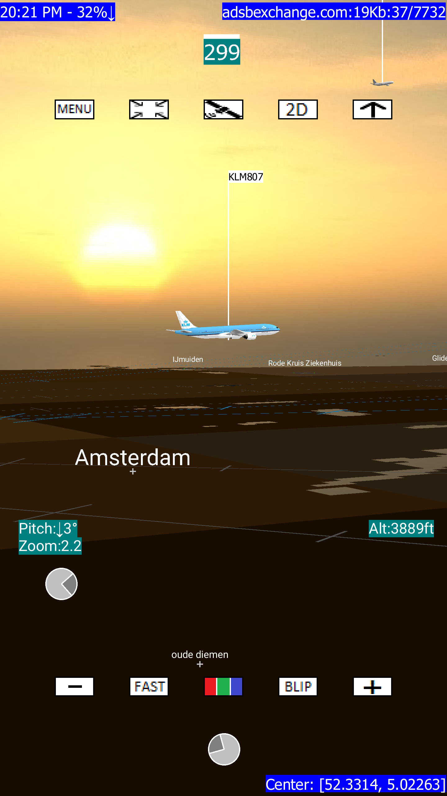 اسکرین شات 4 برنامه ADSB Flight Tracker