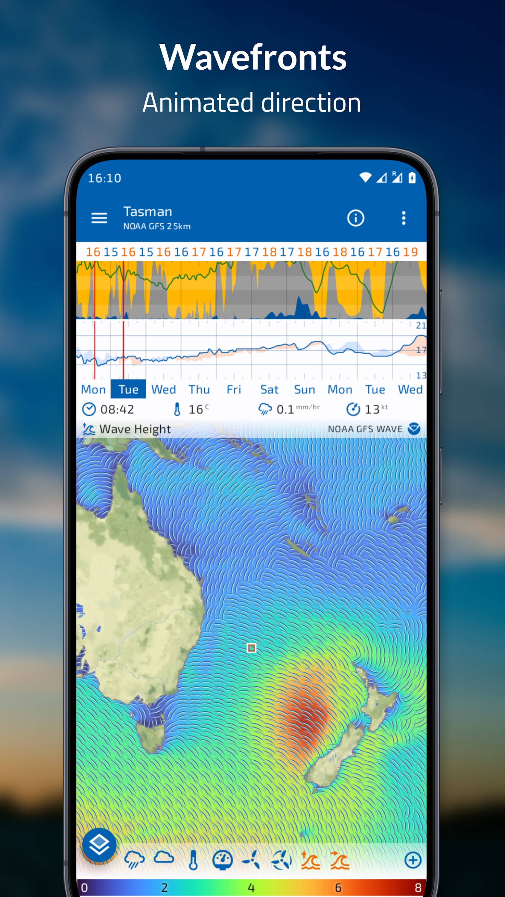 اسکرین شات 7 برنامه Flowx: Weather Map Forecast