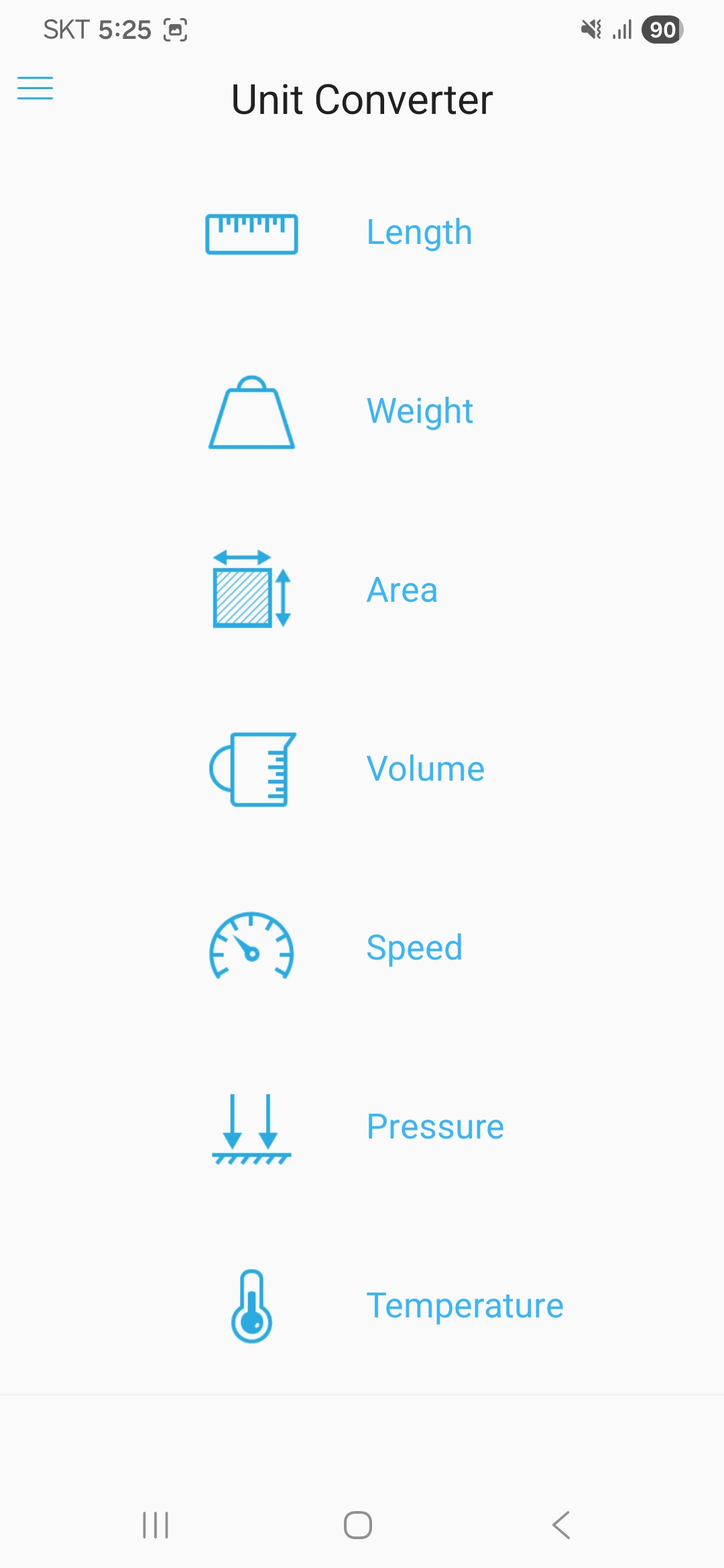 اسکرین شات 1 برنامه Unit Converter