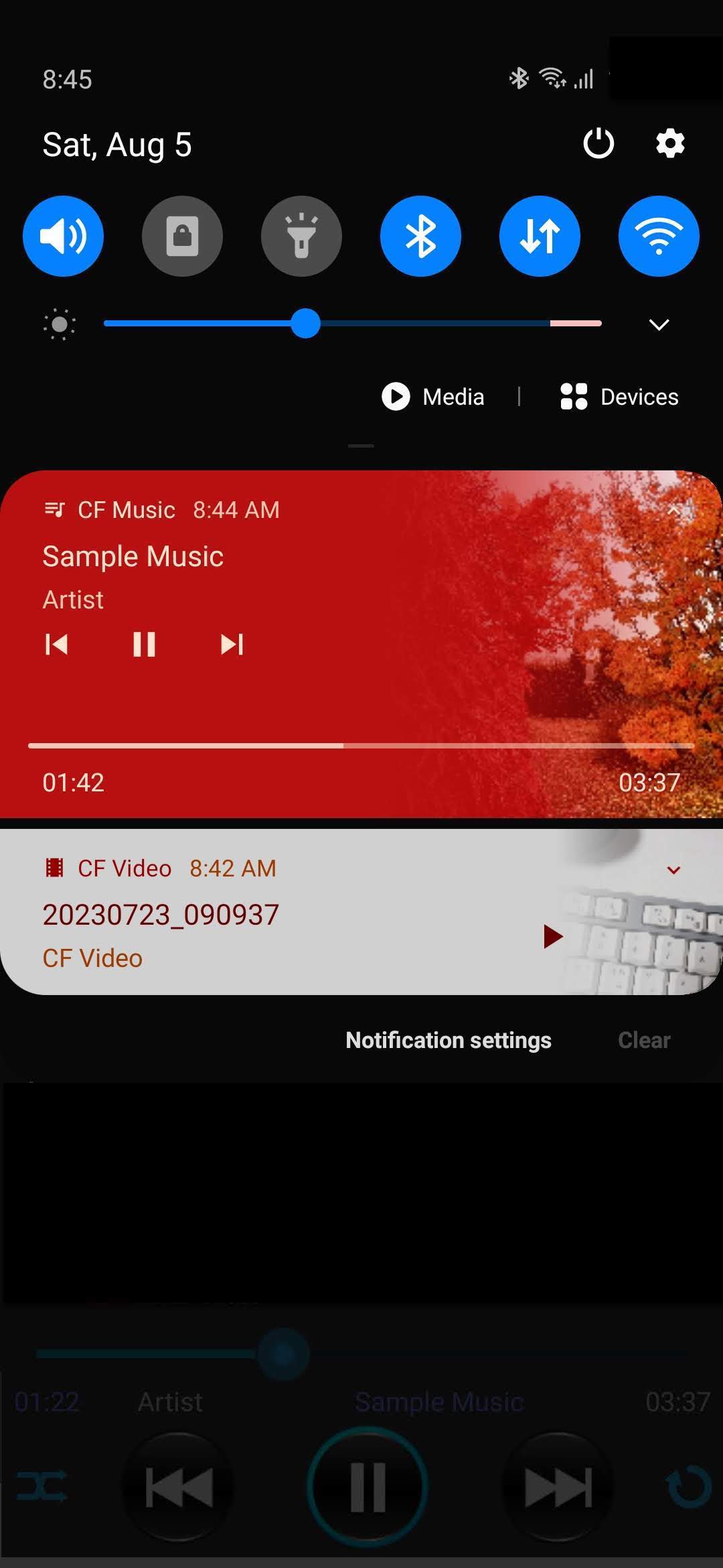 اسکرین شات 8 برنامه Music Player: Folder Music+