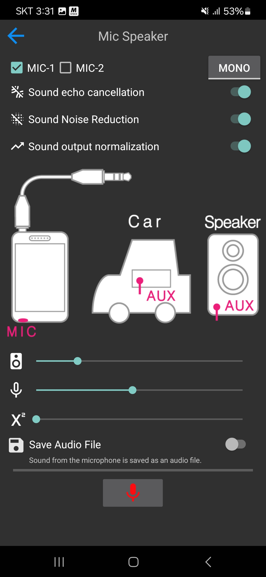 اسکرین شات 4 برنامه Mic Speaker