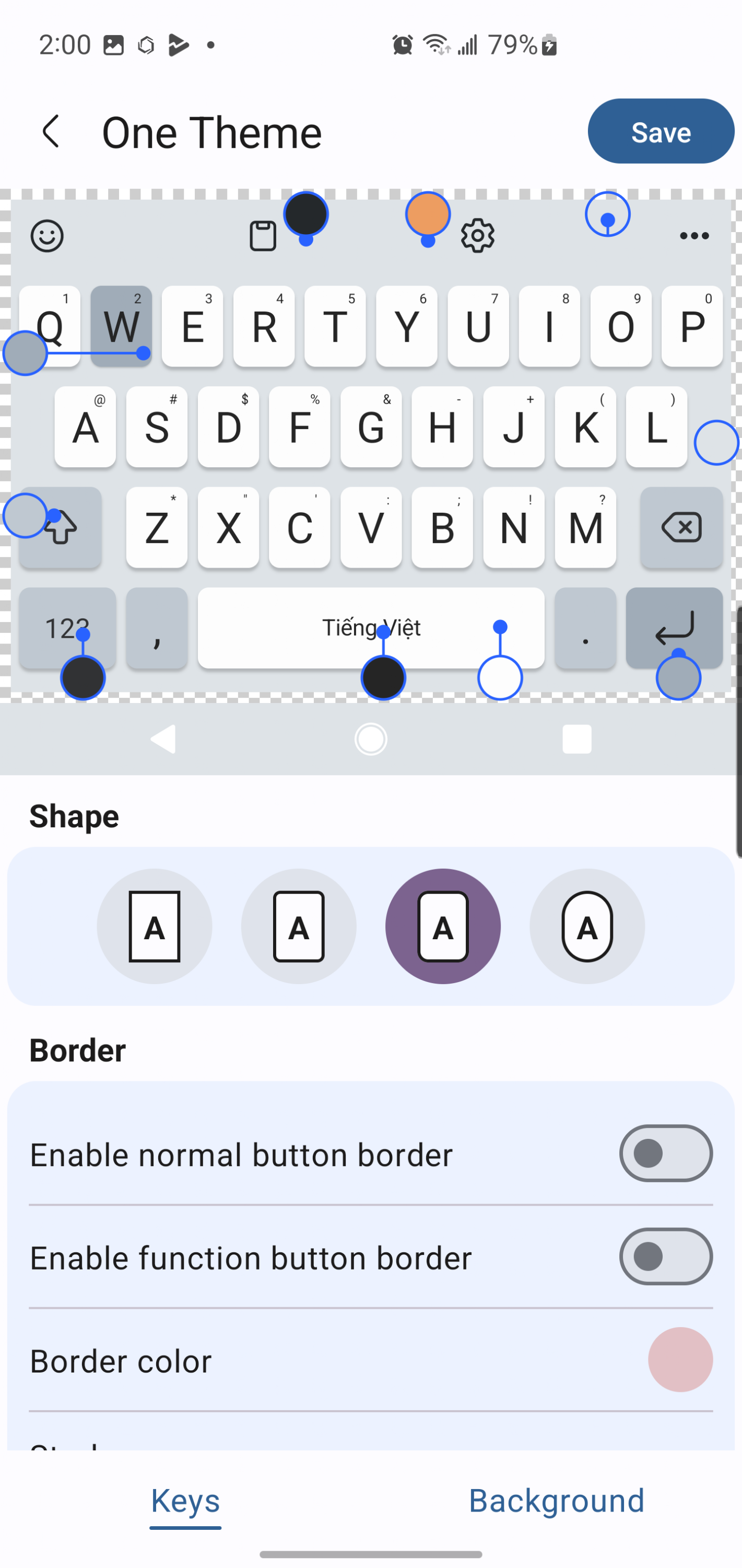 اسکرین شات 3 برنامه Keys Cap - Make Your Keyboard