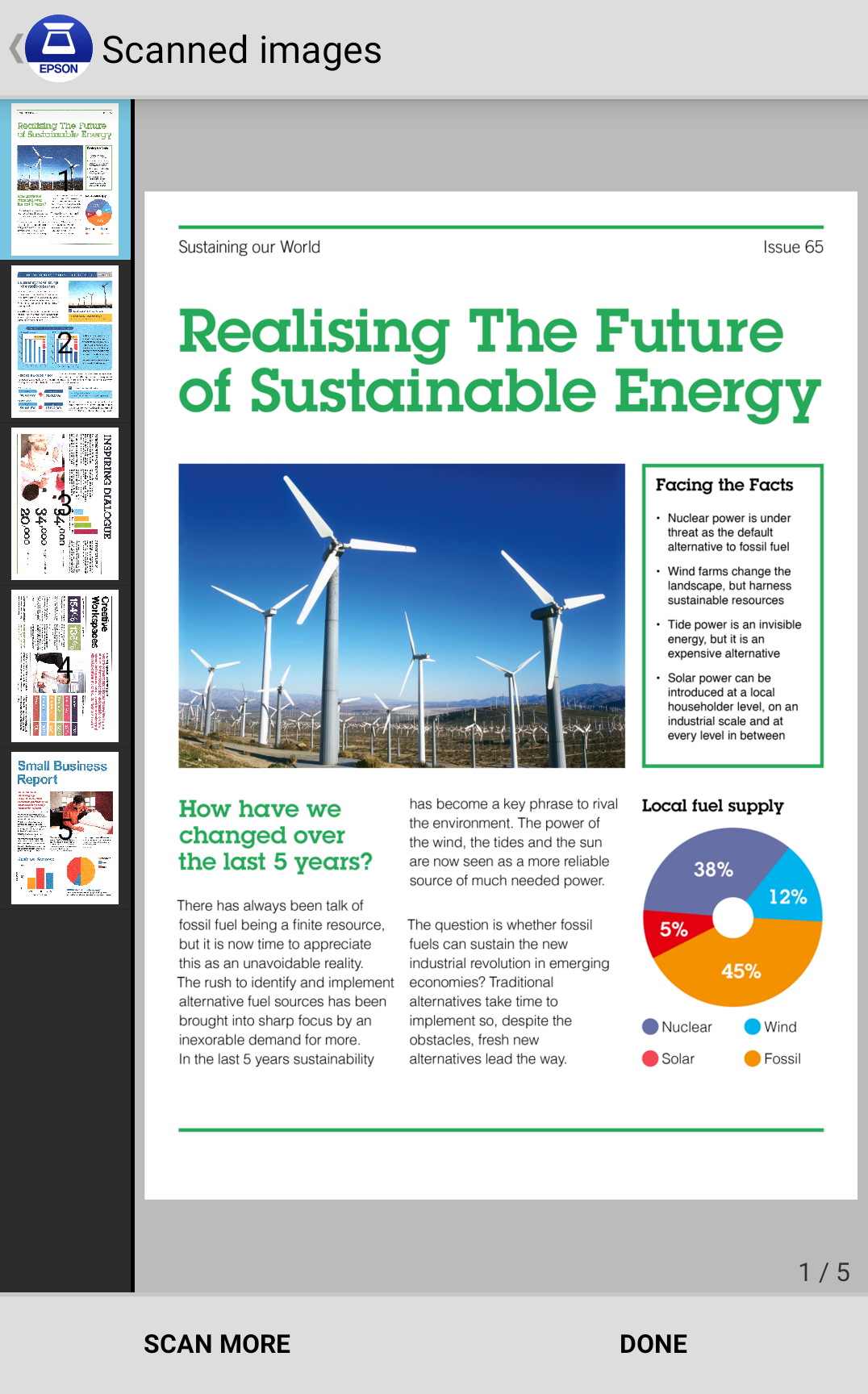 اسکرین شات 4 برنامه Epson DocumentScan