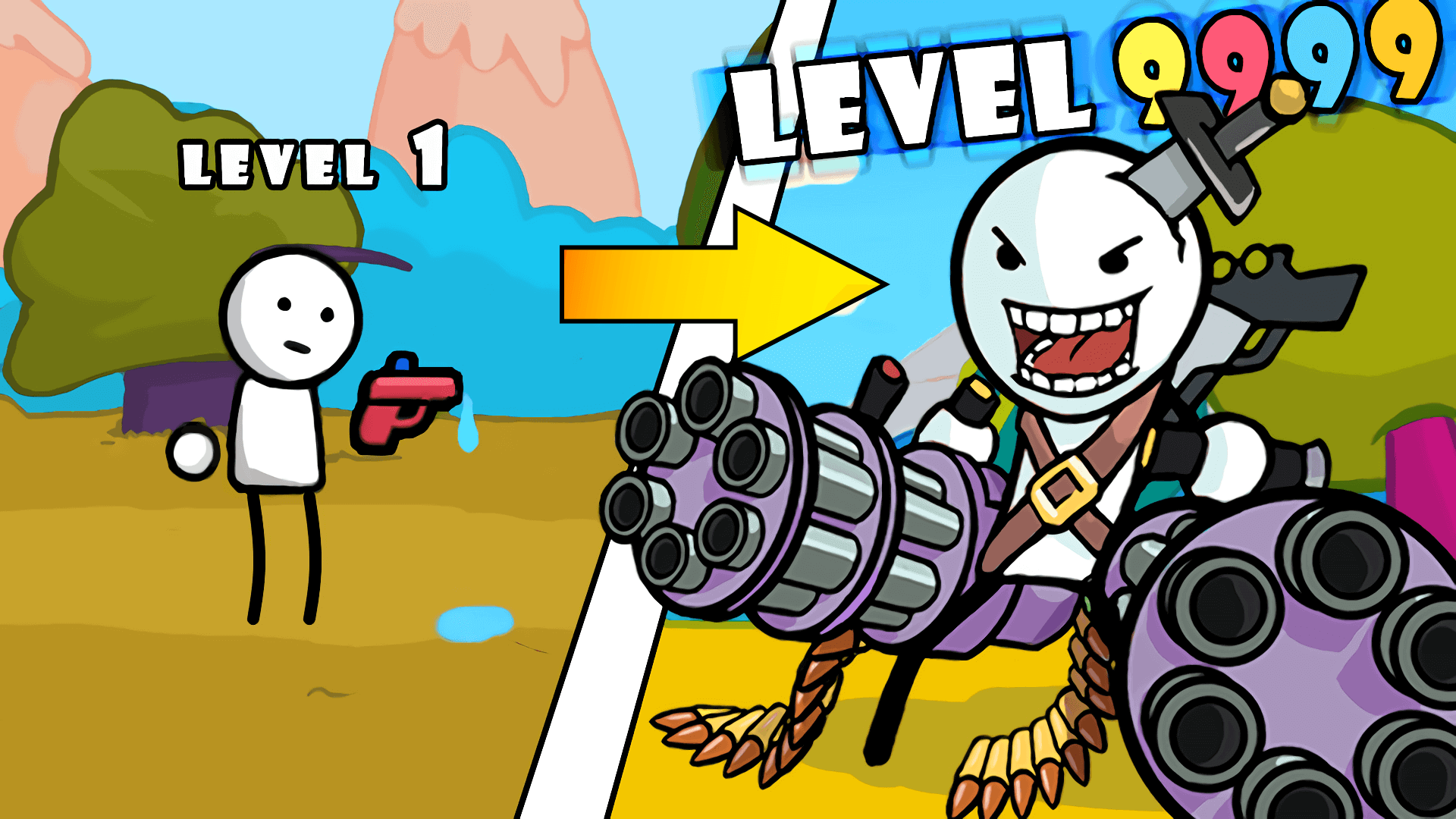 اسکرین شات 1 بازی One Gun Stickman 2 offline rpg