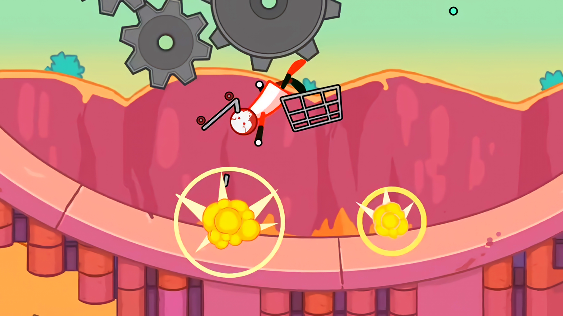 اسکرین شات 3 بازی Stickman Ragdoll Dismount Game