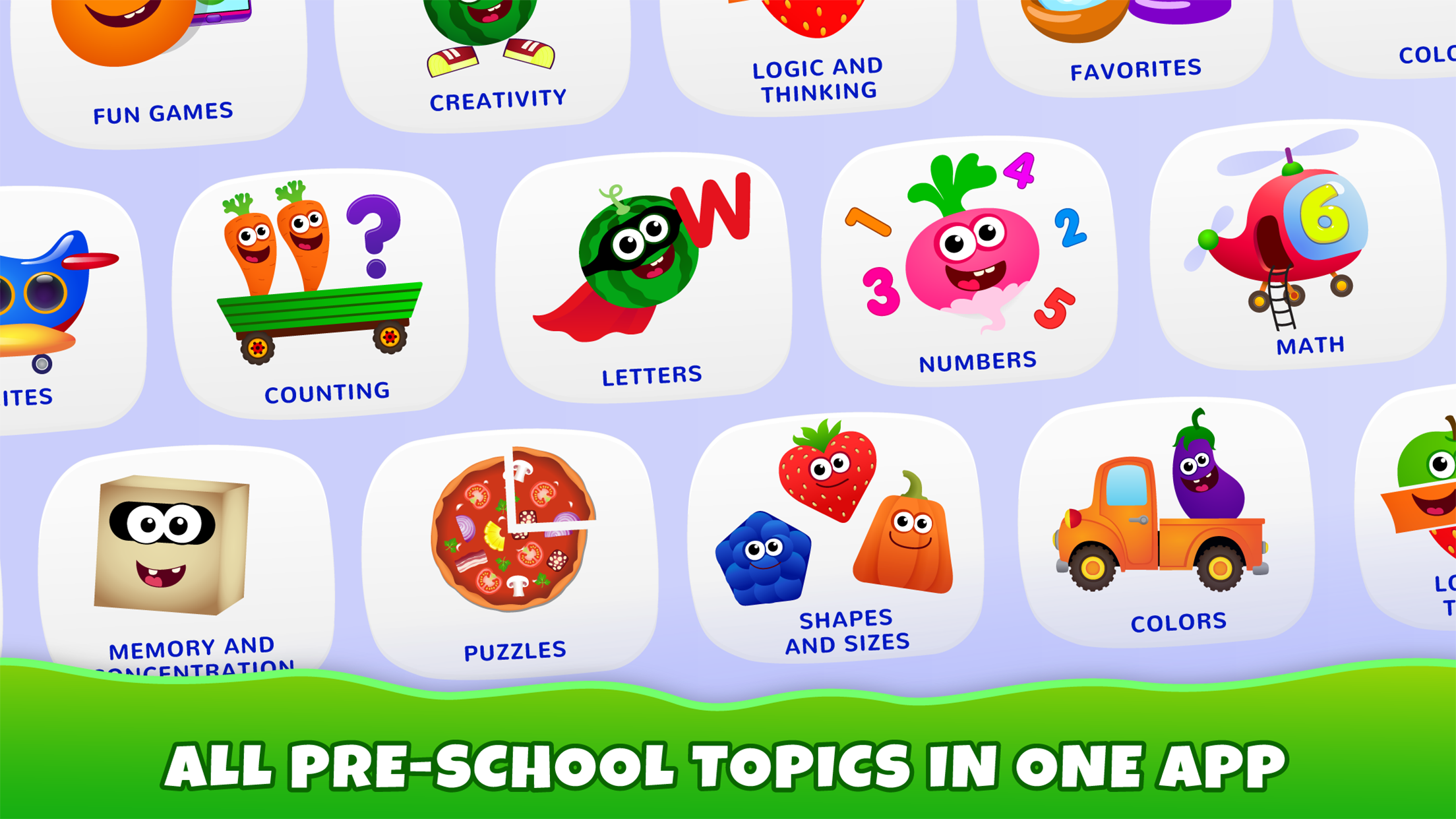 اسکرین شات 1 برنامه Funny Food Academy! Kids game!