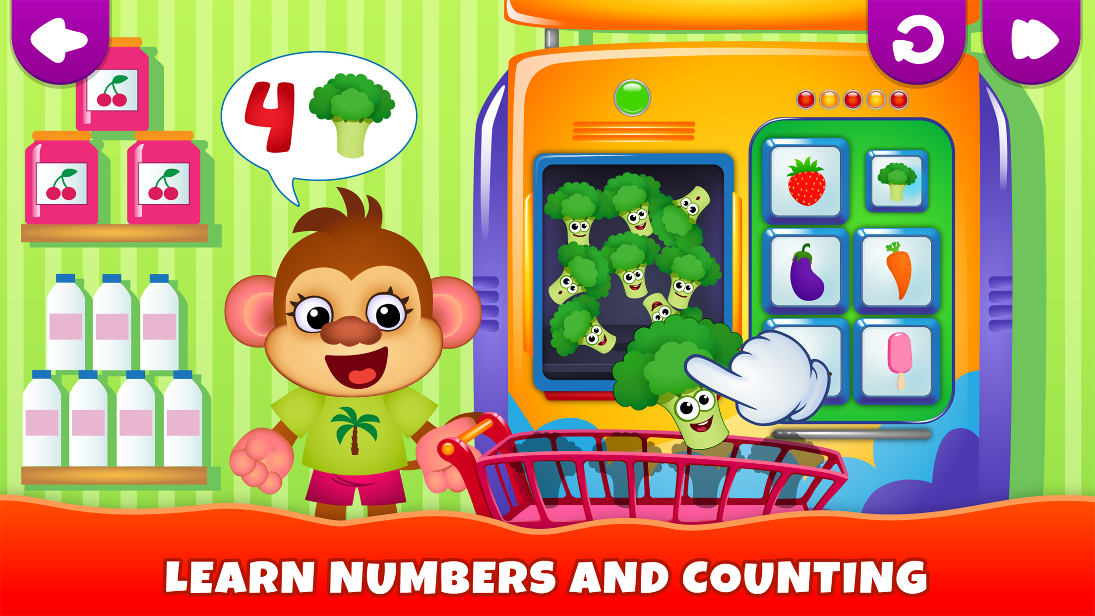 اسکرین شات 4 برنامه Funny Food Academy! Kids game!