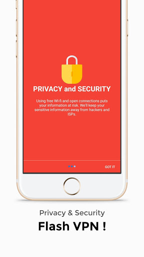 اسکرین شات 2 برنامه Flash VPN - Best Free Unlimited VPN Proxy Unblock