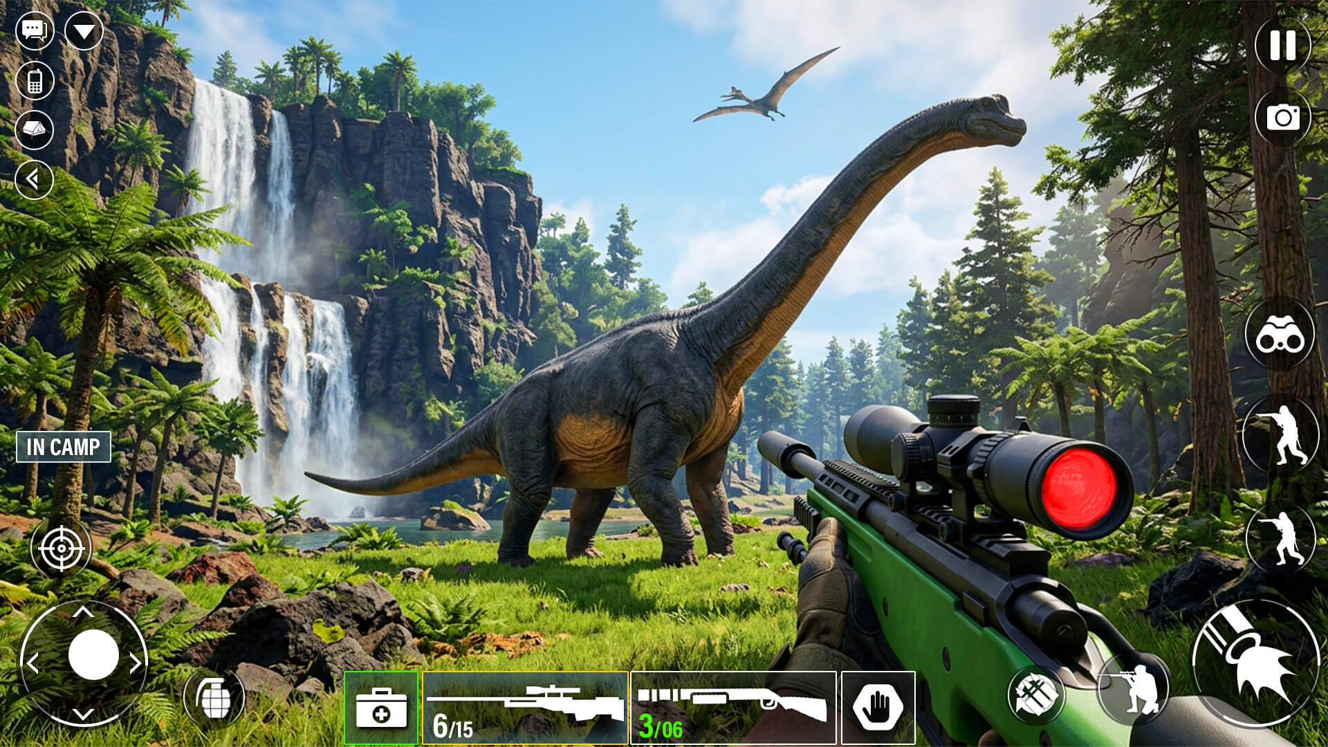 اسکرین شات 2 بازی Jurassic Dino: Wild Hunting 3D