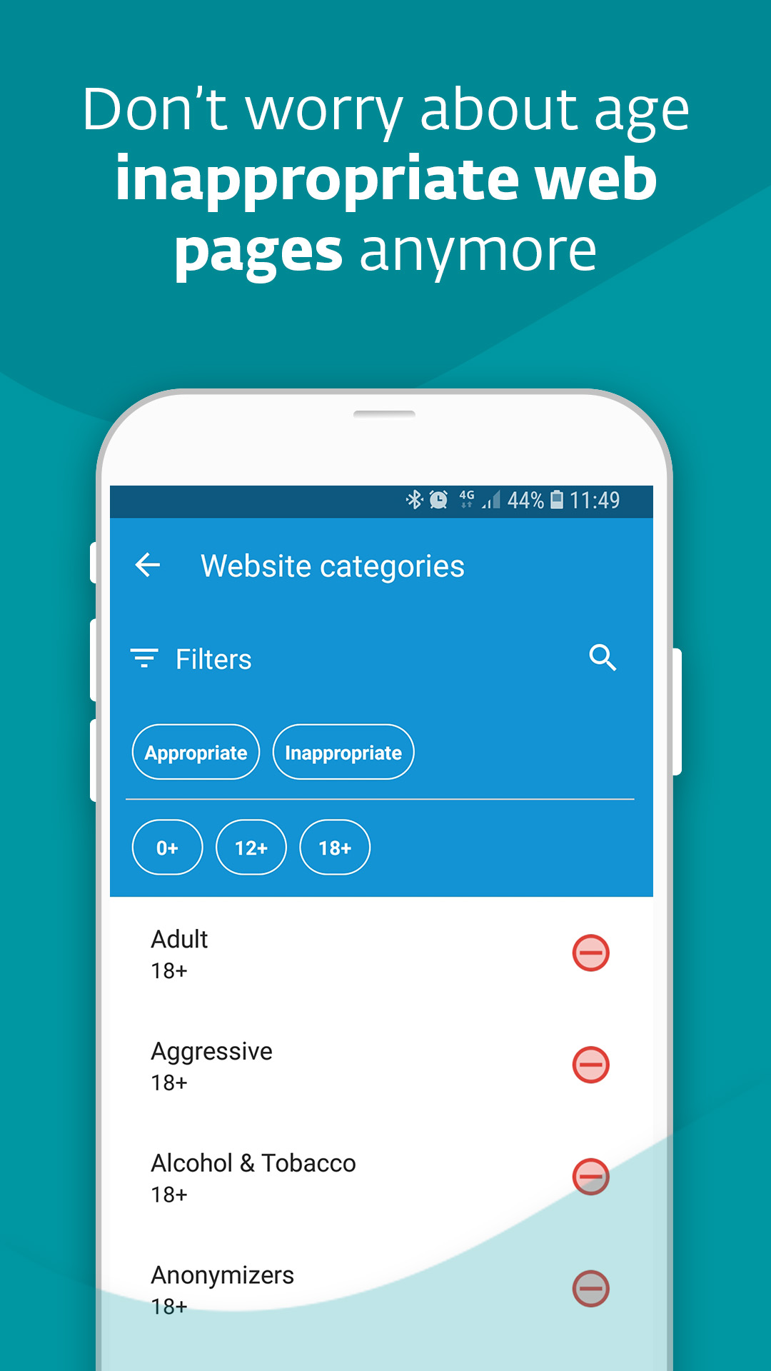 اسکرین شات 1 برنامه ESET Parental Control