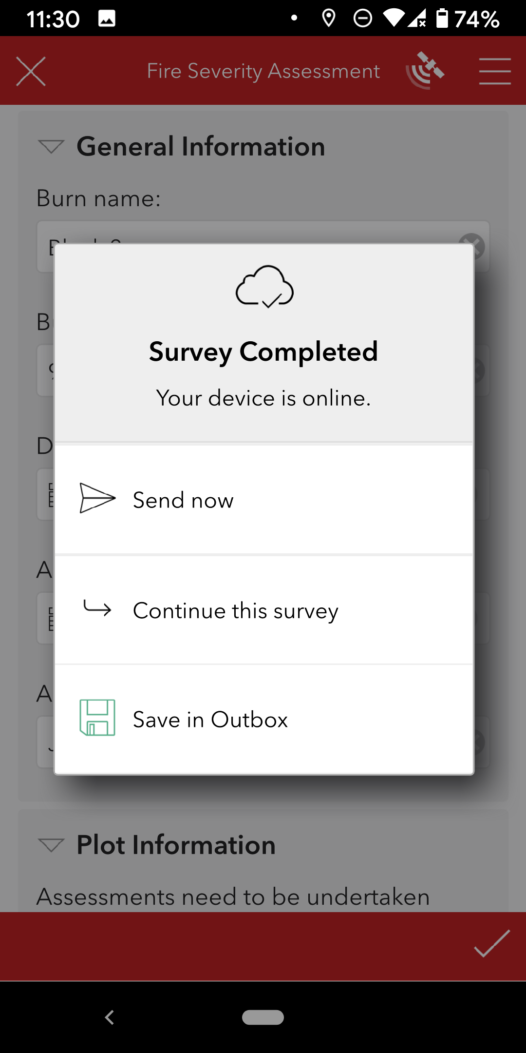 اسکرین شات 5 برنامه ArcGIS Survey123