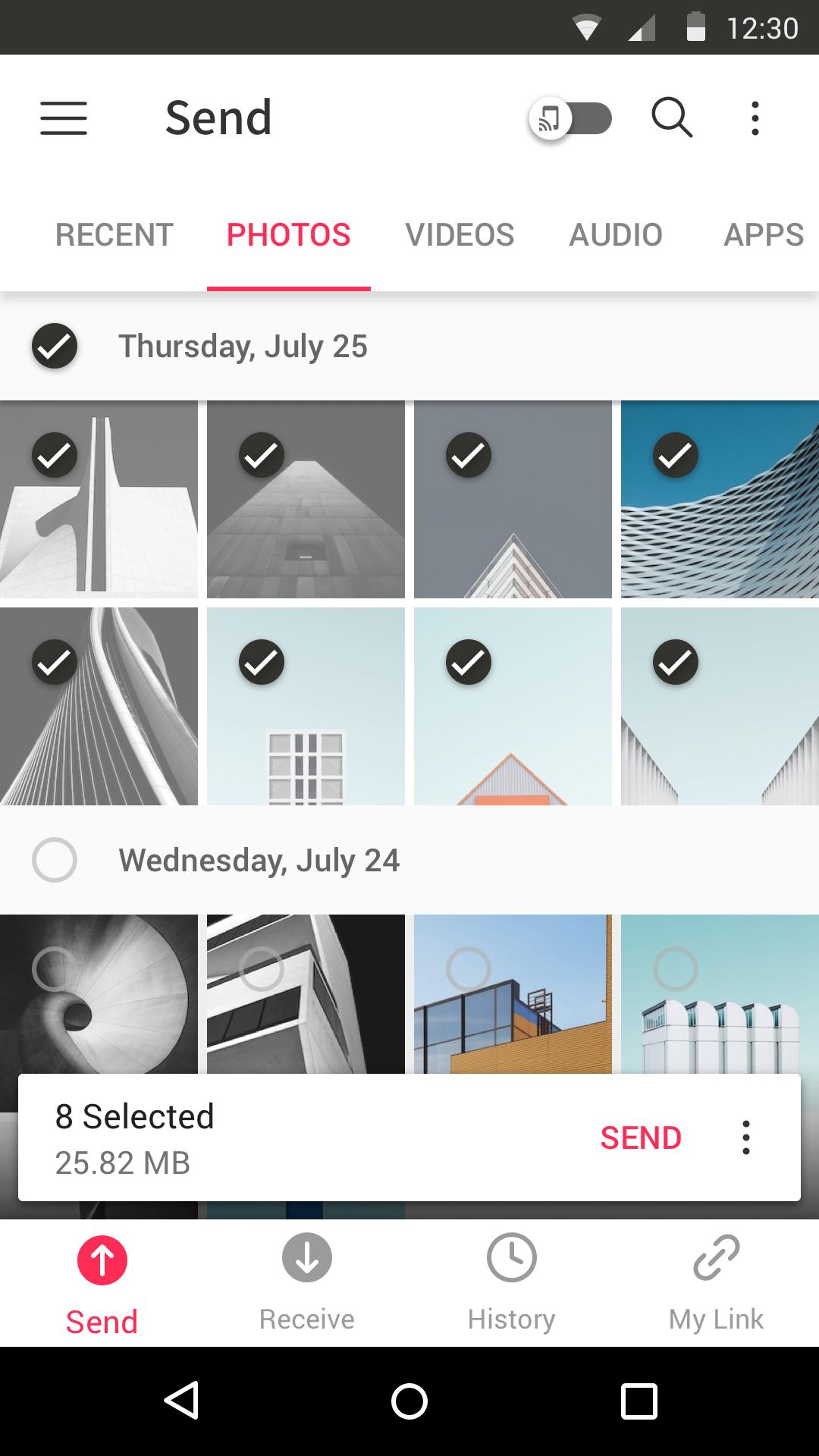 اسکرین شات 1 برنامه Send Anywhere (File Transfer)