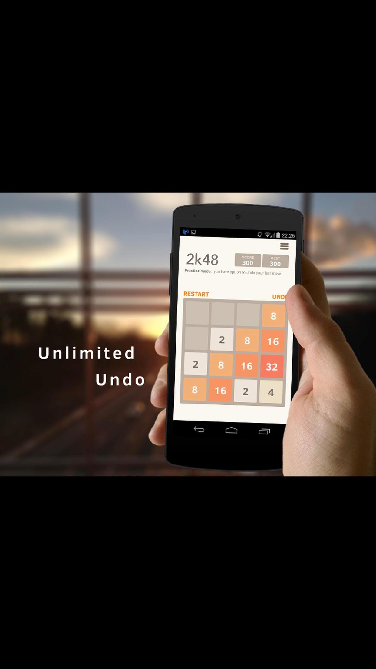 اسکرین شات 4 بازی 2K48 - Number 2048 puzzle game